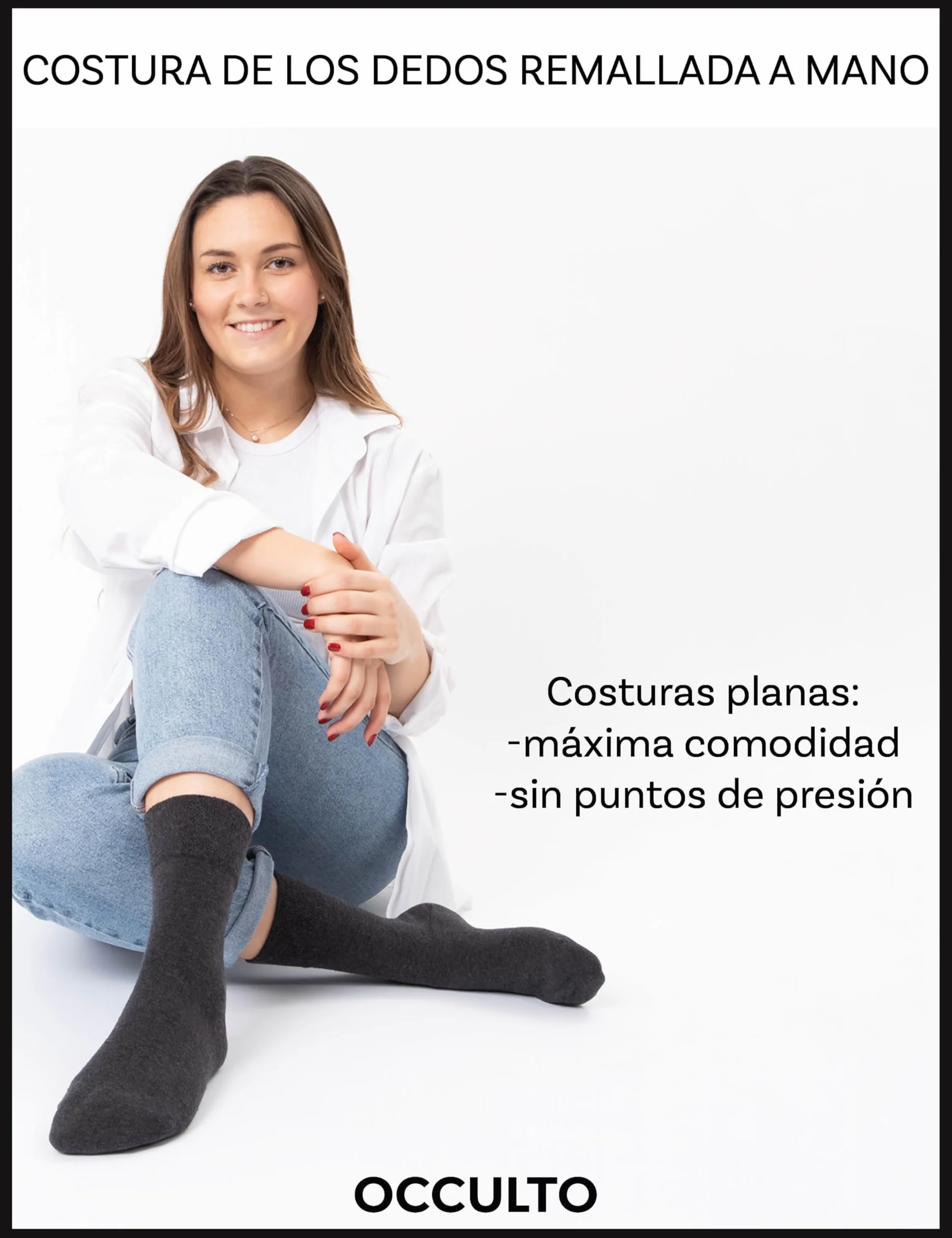 Occulto calcetines diabeticos hombre & mujer pack de 10 (modelo Goetz), calcetines sin costura sin goma