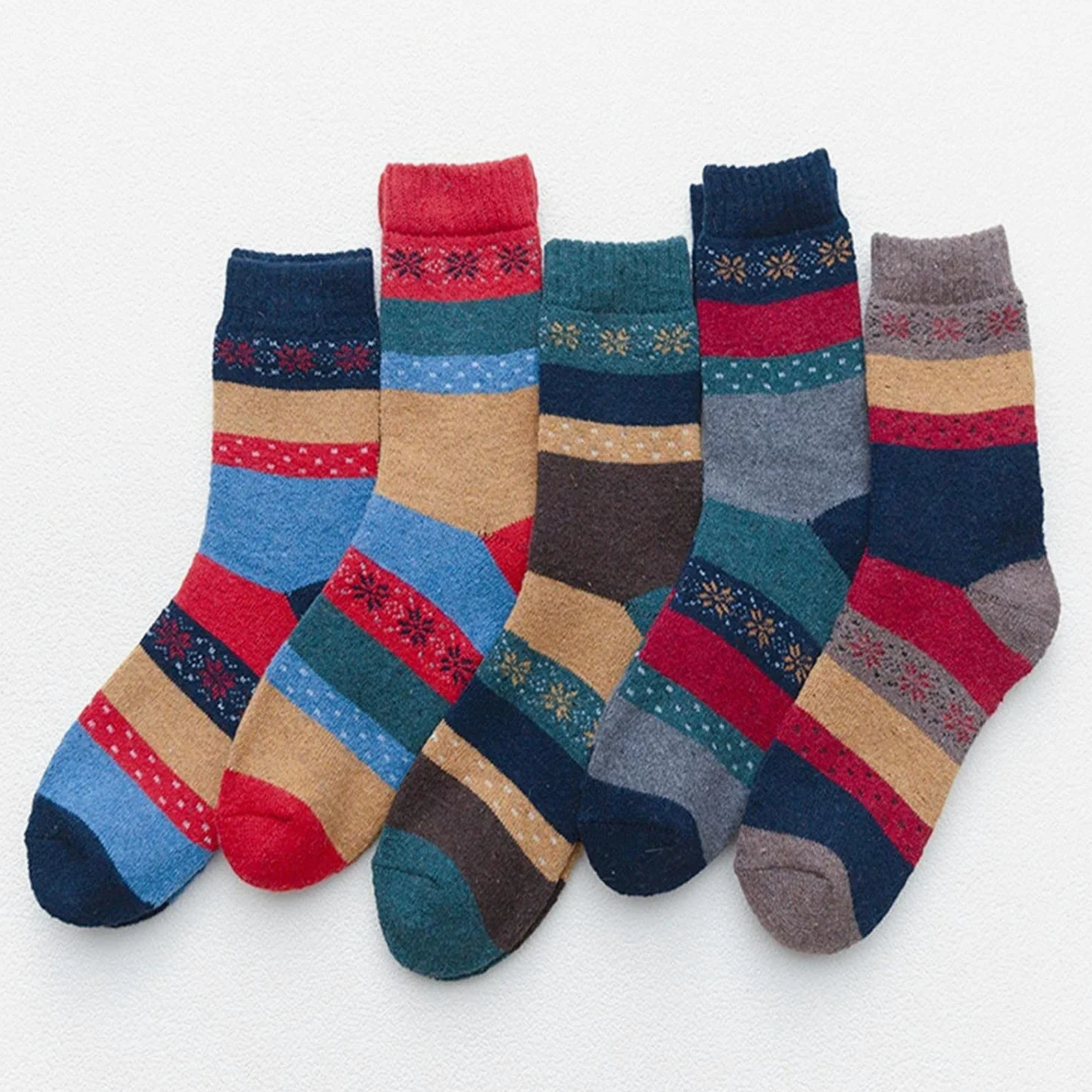 Calcetines 10 Pares De Calcetines De Lana, Calcetines Térmicos Para Mujer, Calcetines Cálidos De Invierno, Calcetines Gruesos, Calcetines Vintage Calcetines De Moda