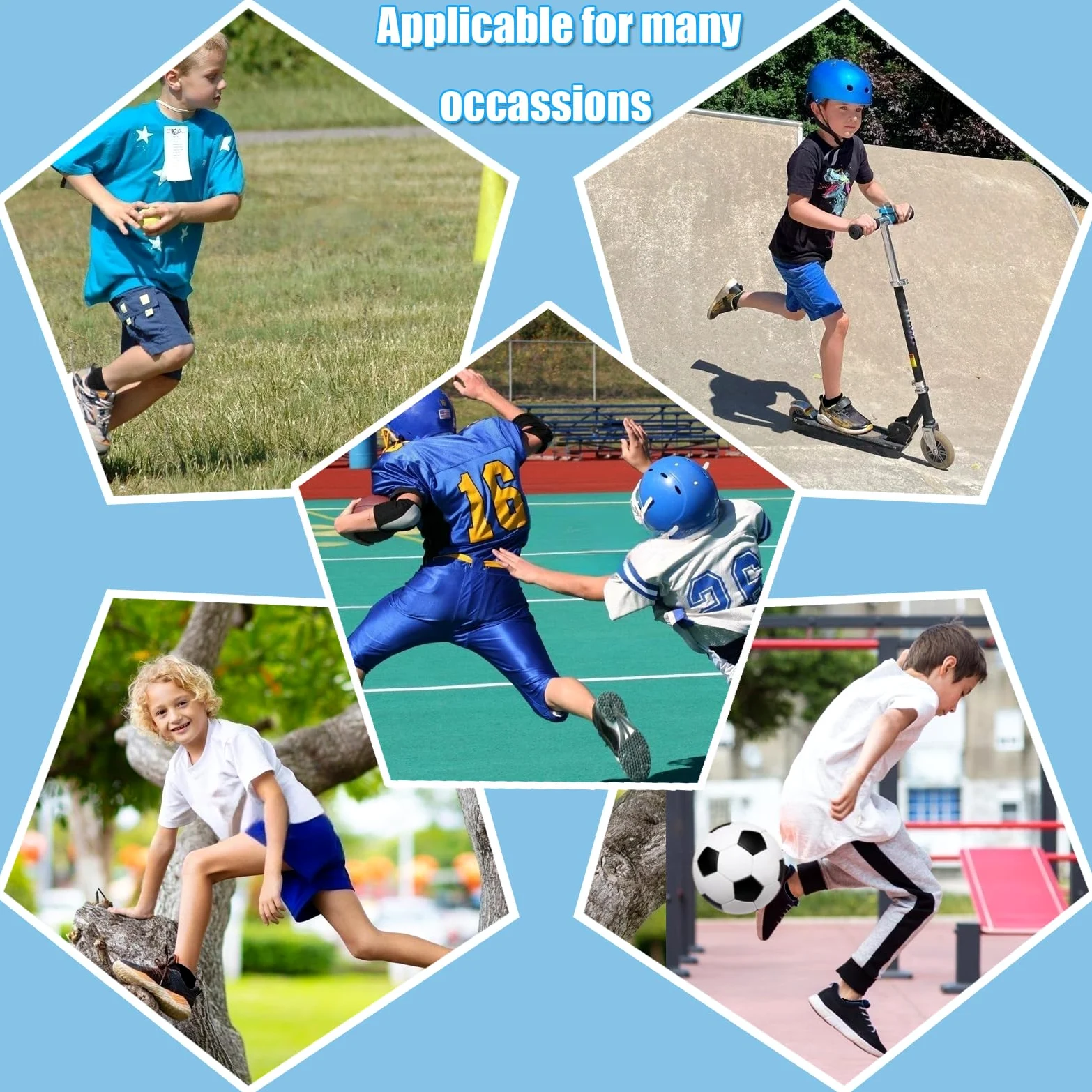 Bemeol Calcetines para niños, 18 pares de calcetines de tobillo para correr, atléticos, calcetines de tobillo de corte bajo para niños pequeños y grandes (10-14 años)