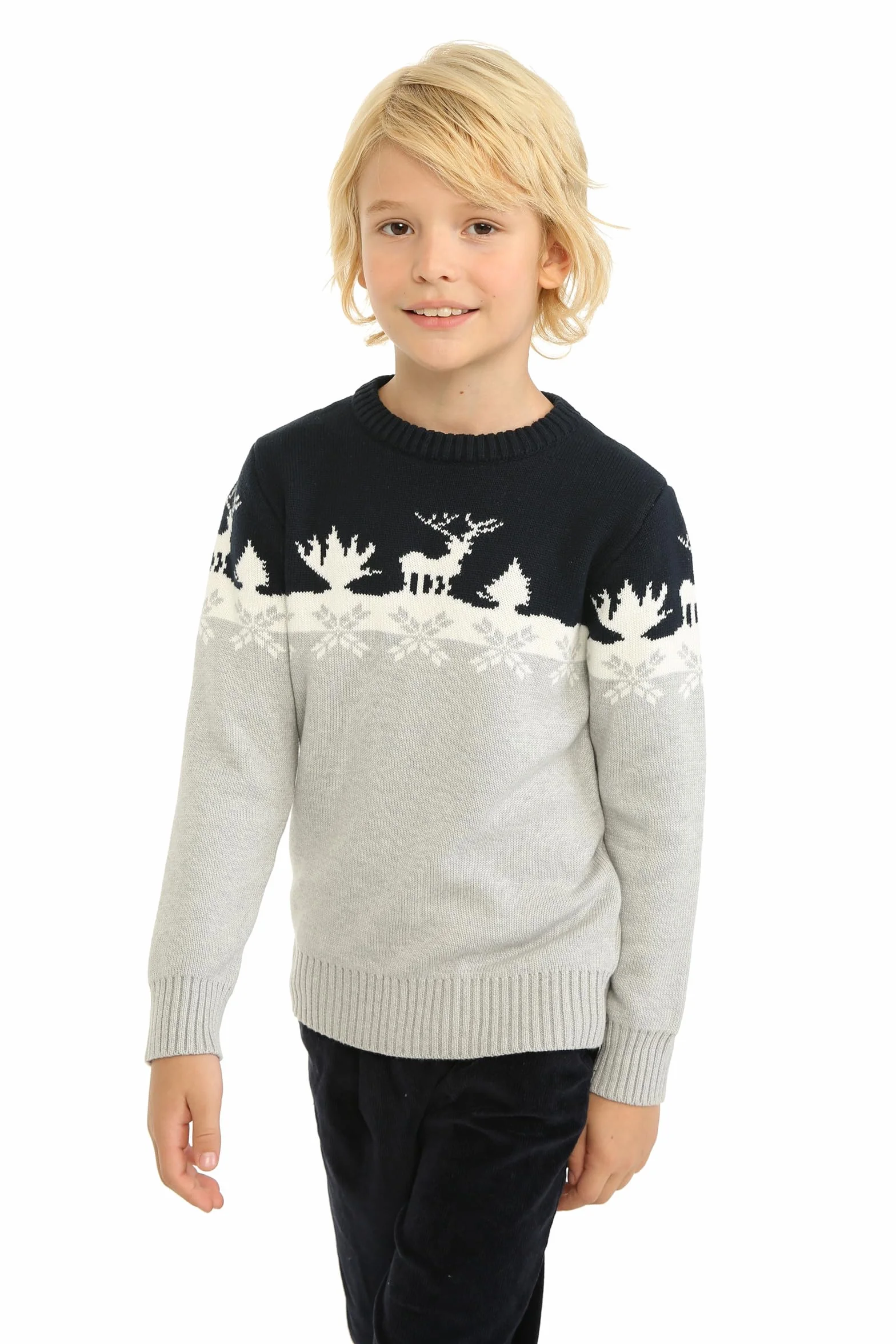 Mud Kingdom Niños Suéteres de Navidad Ropa de Renos de Navidad