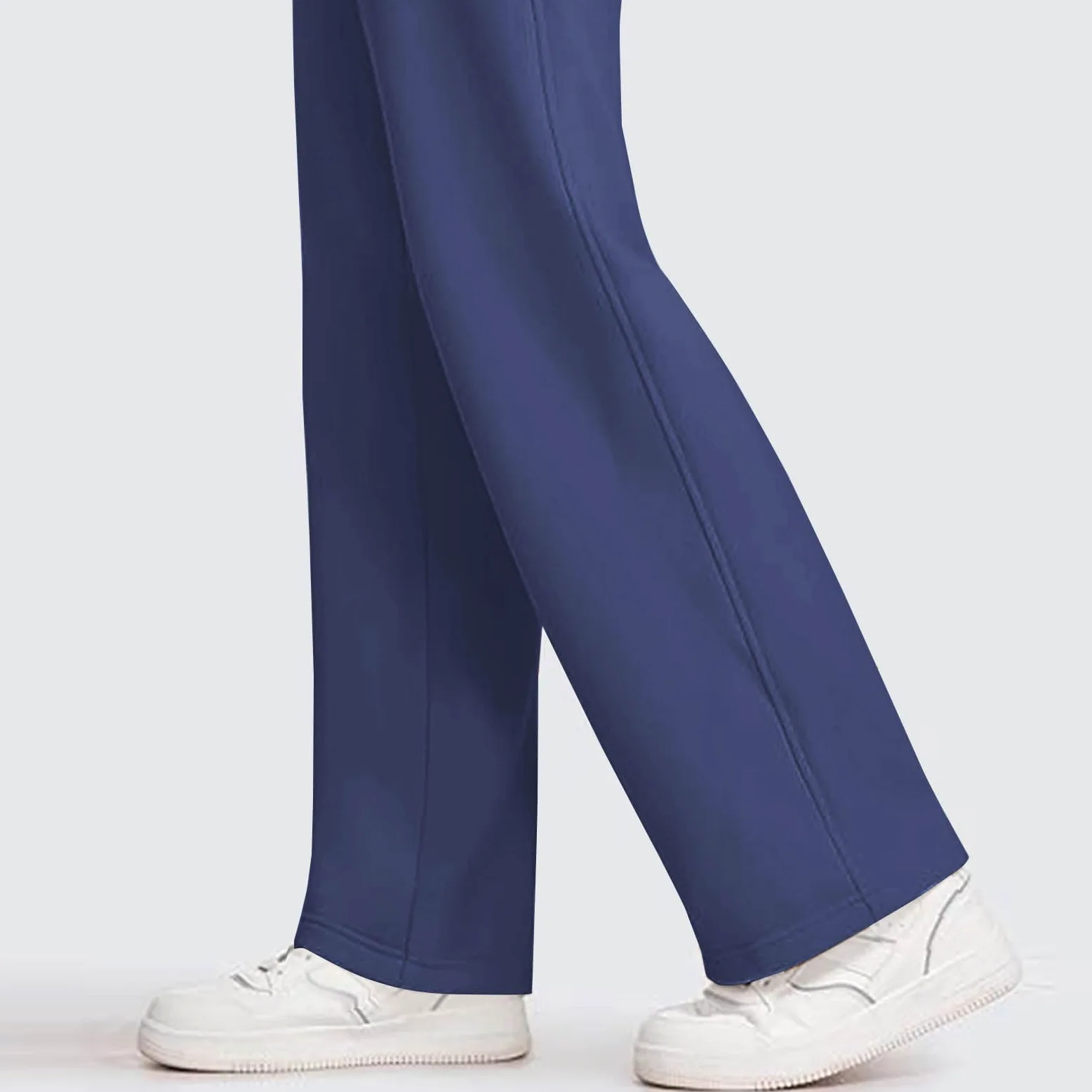 Pantalon Deporte Mujer,Pantalones Chandal Mujer Anchos Deporte Pantalones Anchos Mujer Rectas Trabajo Pantalones Elástico Cintura Alta Pantalones de Trabajo Suelto Cómodo Pantalones Jogger