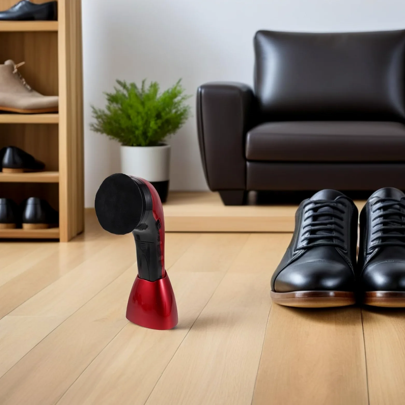 Máquina Eléctrica para Limpiar Zapatos con Cabezales Intercambiables, Cepillo de Fibra y Esponja, Kit Portátil para Limpieza Profunda en Casa y Oficina