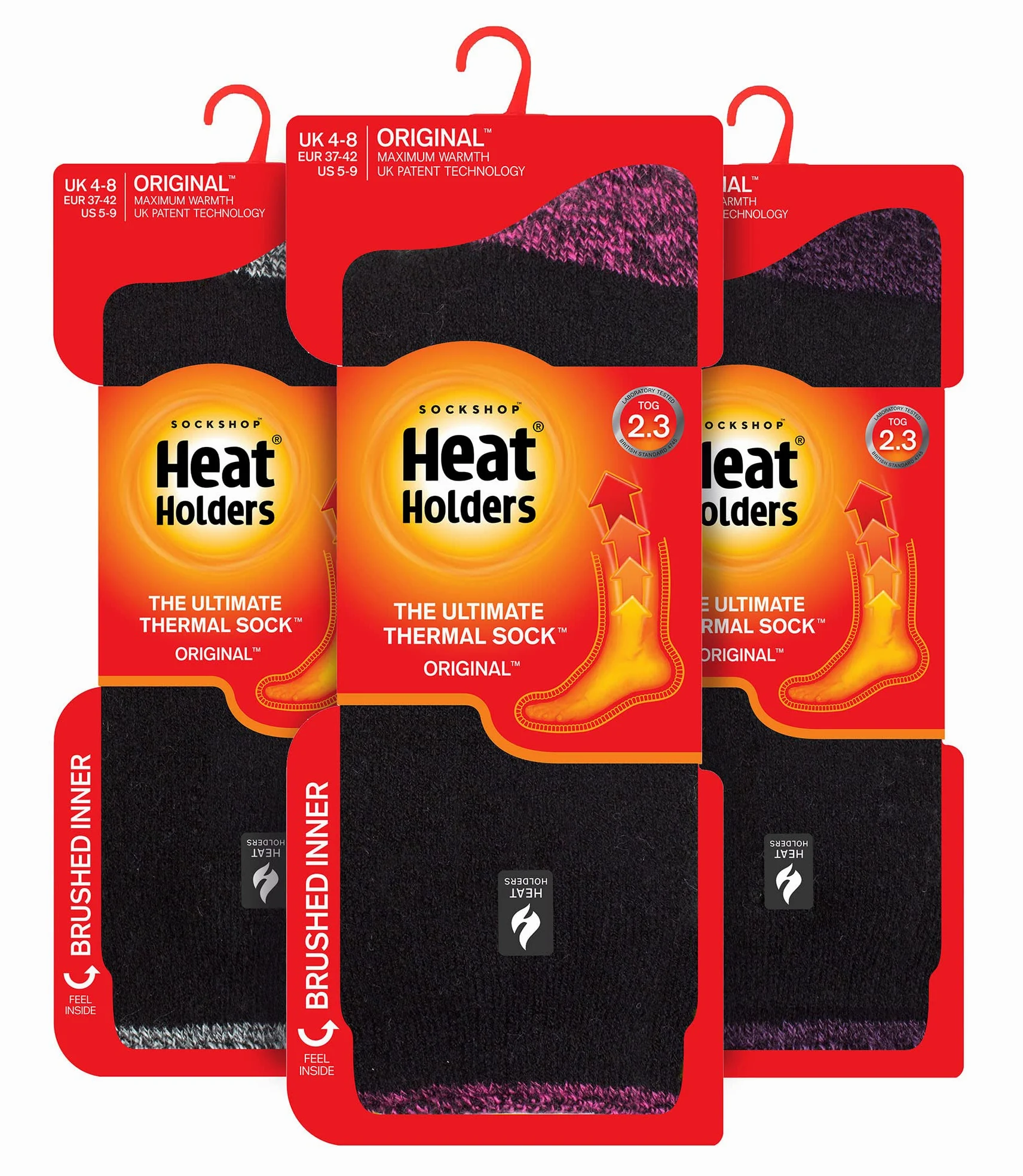 Heat Holders - 3 Pares Invierno Cálido Termicos Calcetines para Mujer | Forrado Polar