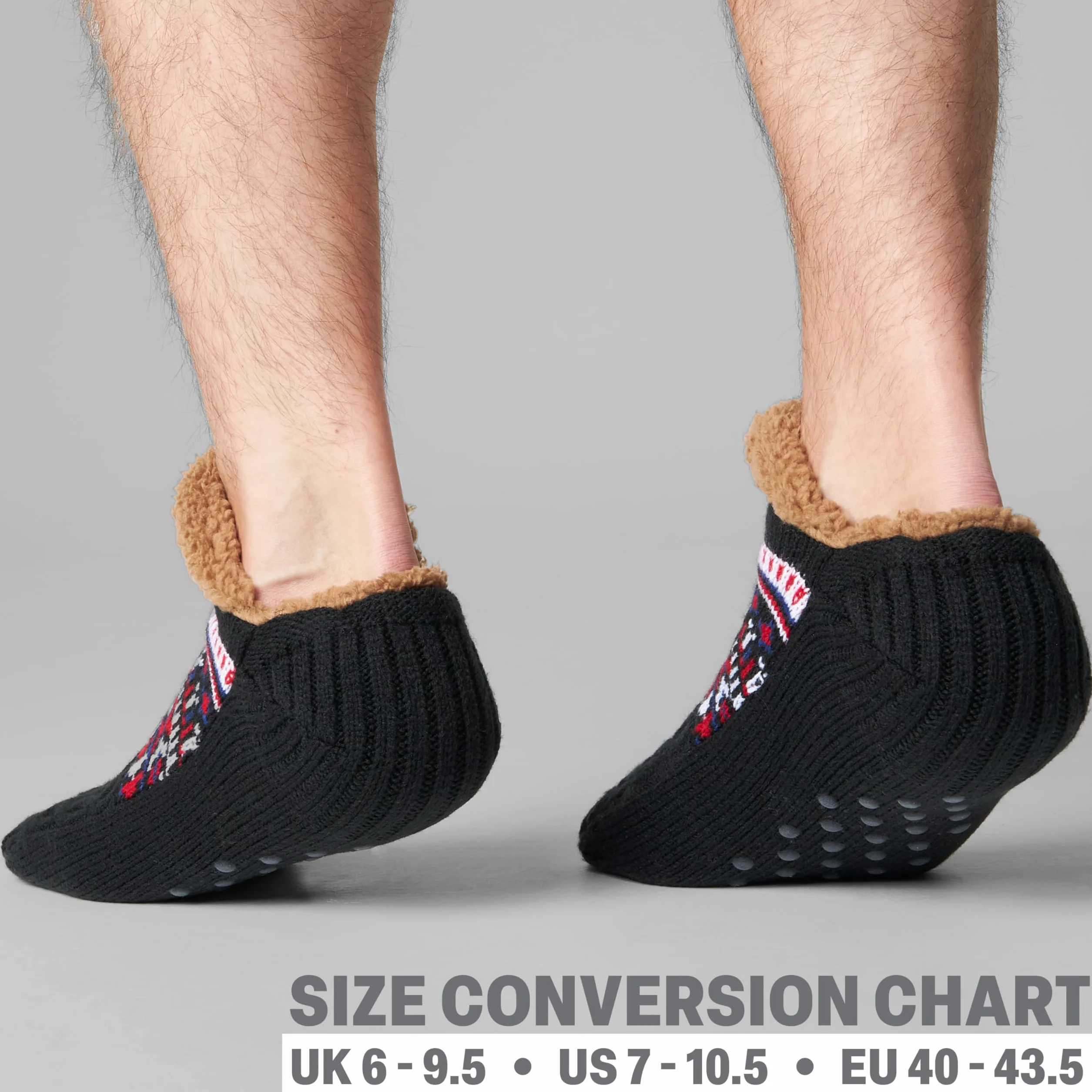 CityComfort Calcetines Hombre Invierno, Calcetines de Andar por Casa Antideslizantes, Regalo para Hombre y Adolescente