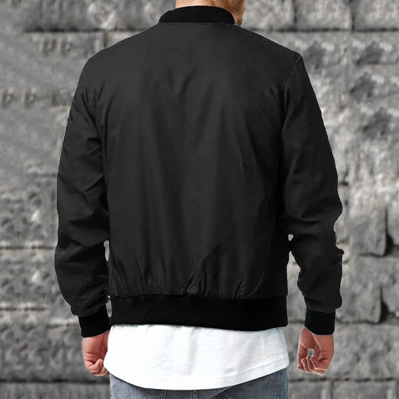 Chaqueta bomber softshell para hombre con capucha ligera de entretiempo