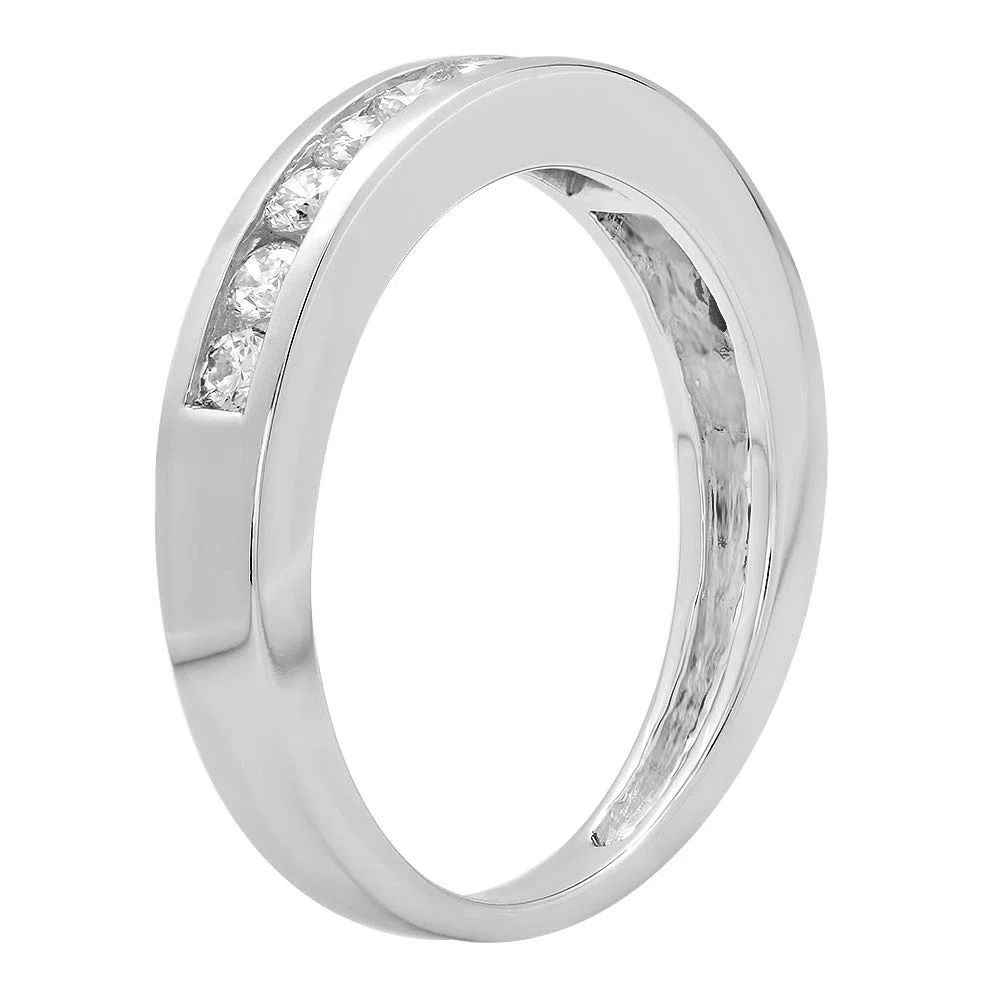 DazzlingRock Collection 10 quilates oro blanco redonda H-I Diamante cultivado en laboratorio