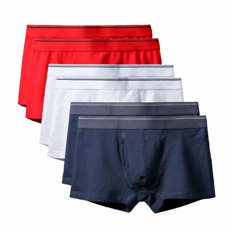 Calzoncillos Masculinos Sexycotton Hombres S Plus Size Boxer Shorts Calzoncillos De Hombre Bragas Masculinas (Paquete De 6)