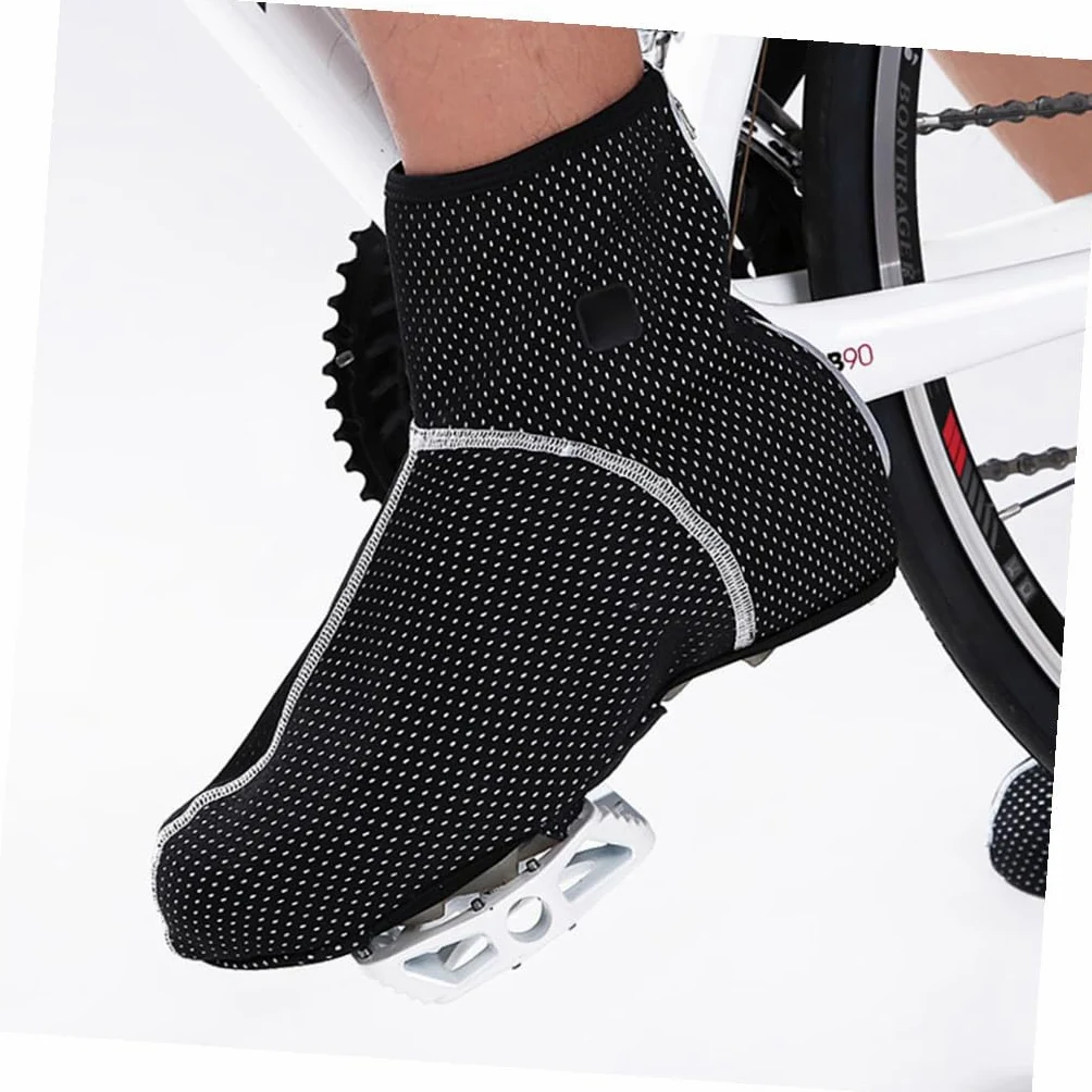 Sosoport Boots Botas 1 Par Cubrebotas De Otoño e Invierno Cubiertas De Zapatos De Lana Cubiertas De Zapatos Calientes s Exterior Zapatillas De Ciclismo A Prueba De Viento