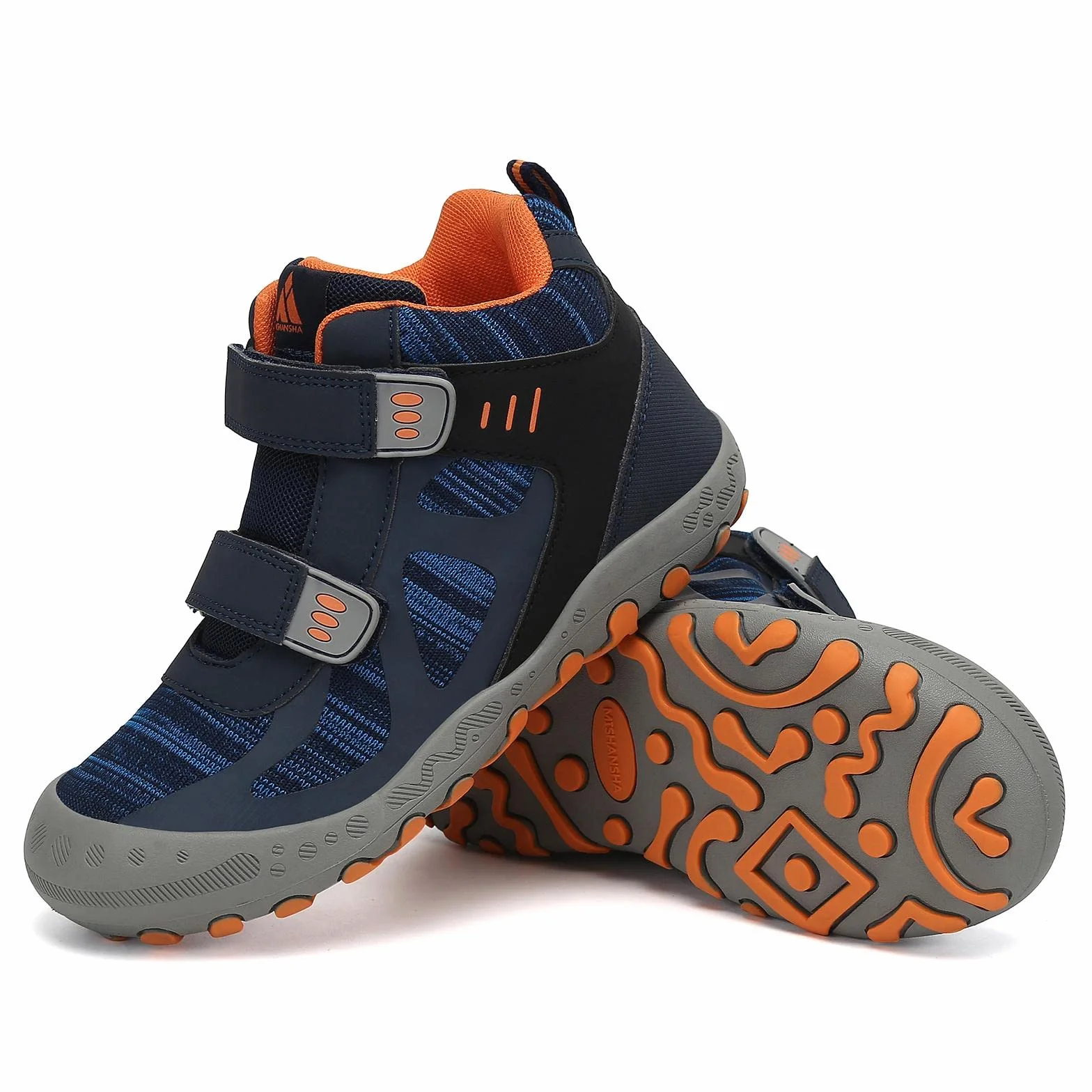 Mishansha Botas de Senderismo Niño Niña Zapatos de Trekking Antideslizante Ligero Zapatillas de Montaña Cómodos Exterior, Azul Vaquero 26 EU