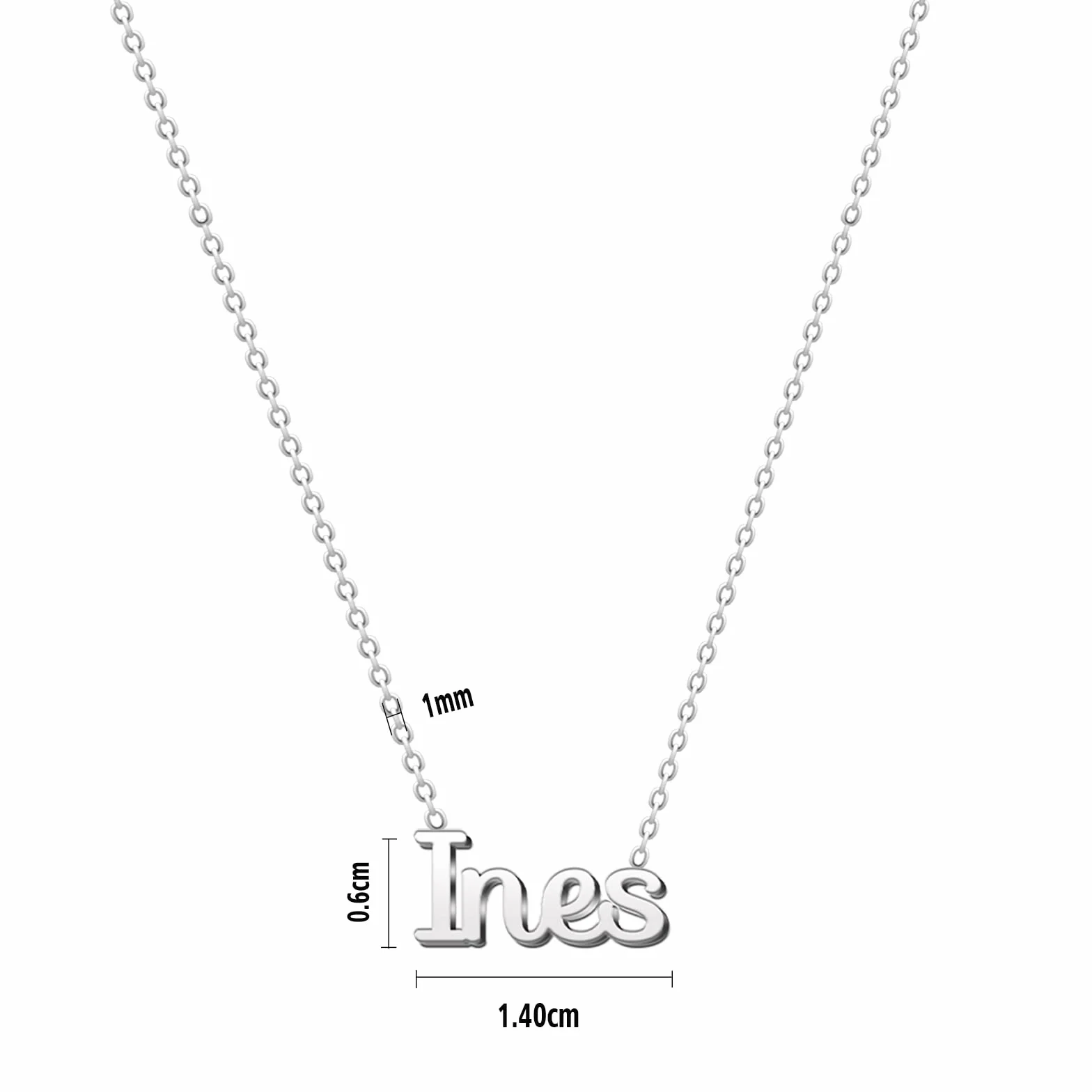 Collar Nombre Acero Plateado Dorado Regalo Personalizado Mujer