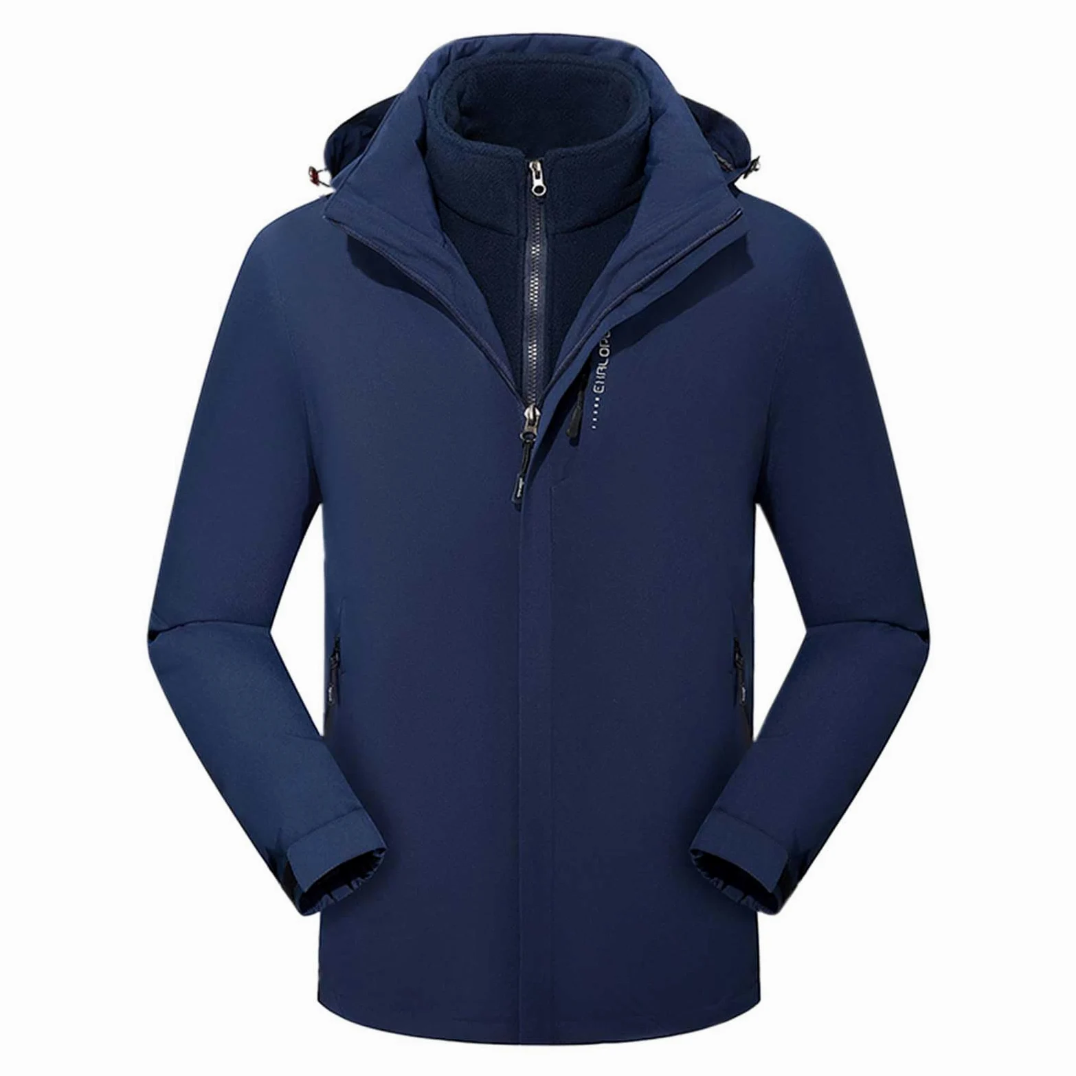 Cortavientos Hombre Running Detalles Reflectantes - Chaqueta Trench Deporte Ligero con Cremallera - Impermeable con Capucha Chubasquero Cortaviento Transpirable Waterproof Reutilizable Cortaviento