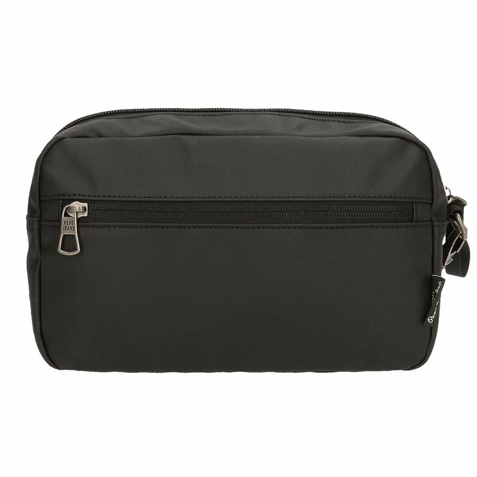 Pepe Jeans Dortmund Bolso de Mano Gris 24,5x15x6 cms Algodón, Poliéster y PU. 2,21L by Joumma Bags