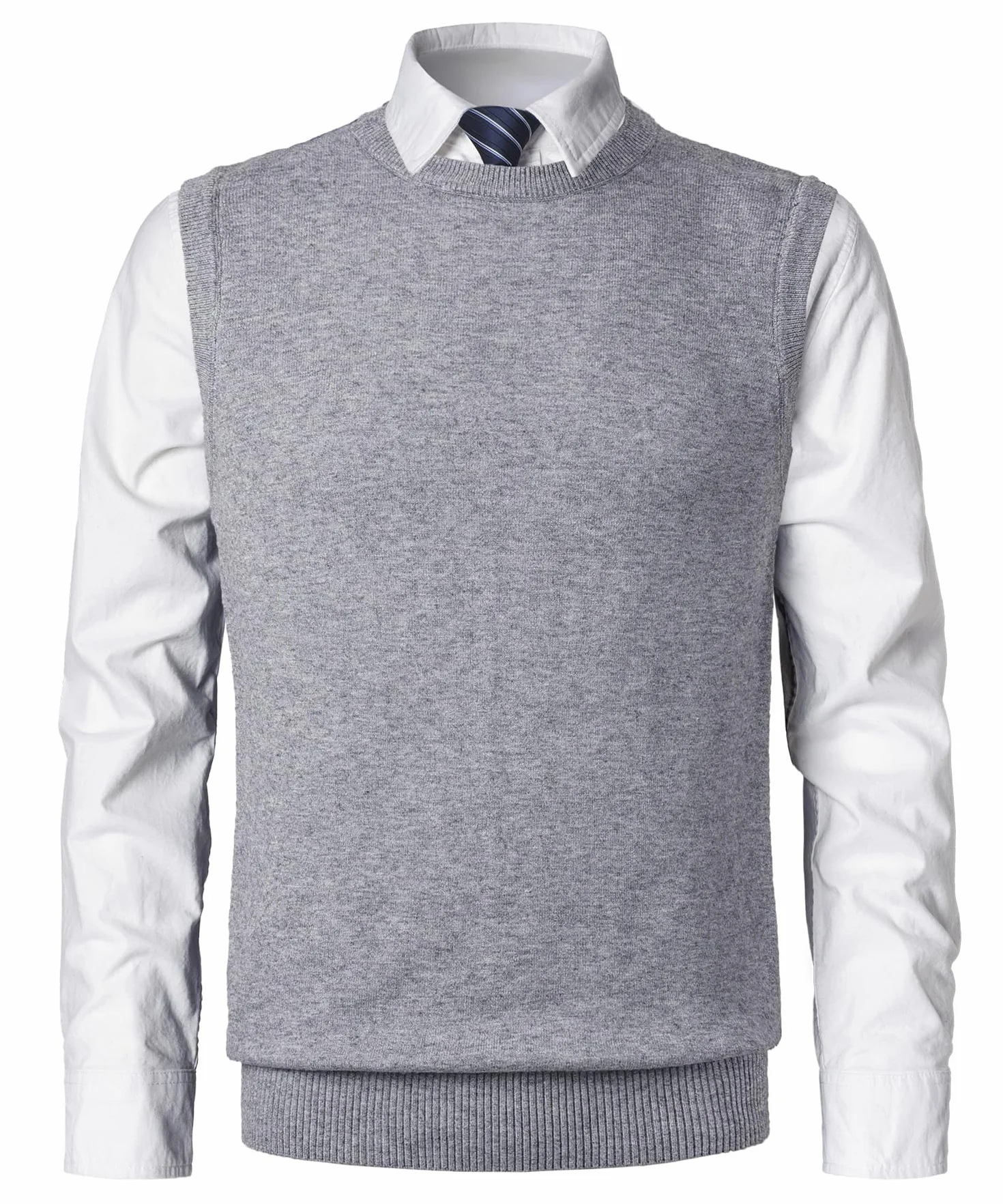 Hombre Invierno Sin Mangas SuéTer Cómodo Cárdigan De Punto Classic Business Gentleman Prendas Casual de Negocios Casual Suéter Prendas de Punto Pullover