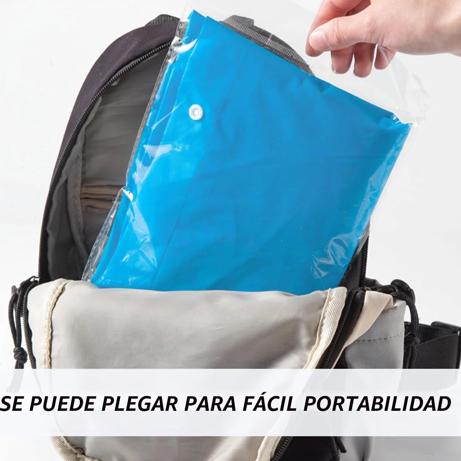 2 chubasquero impermeable, reutilizable para niños y niñas, poncho EVA transpirable (azul, amarillo), azul/amarillo, 60-68