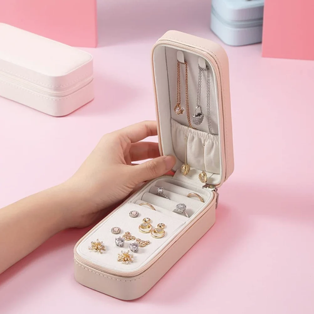 Caja de Almacenamiento de Joyas para Anillos, Pendientes y Collares. Soporte de exhibición para Mujer.