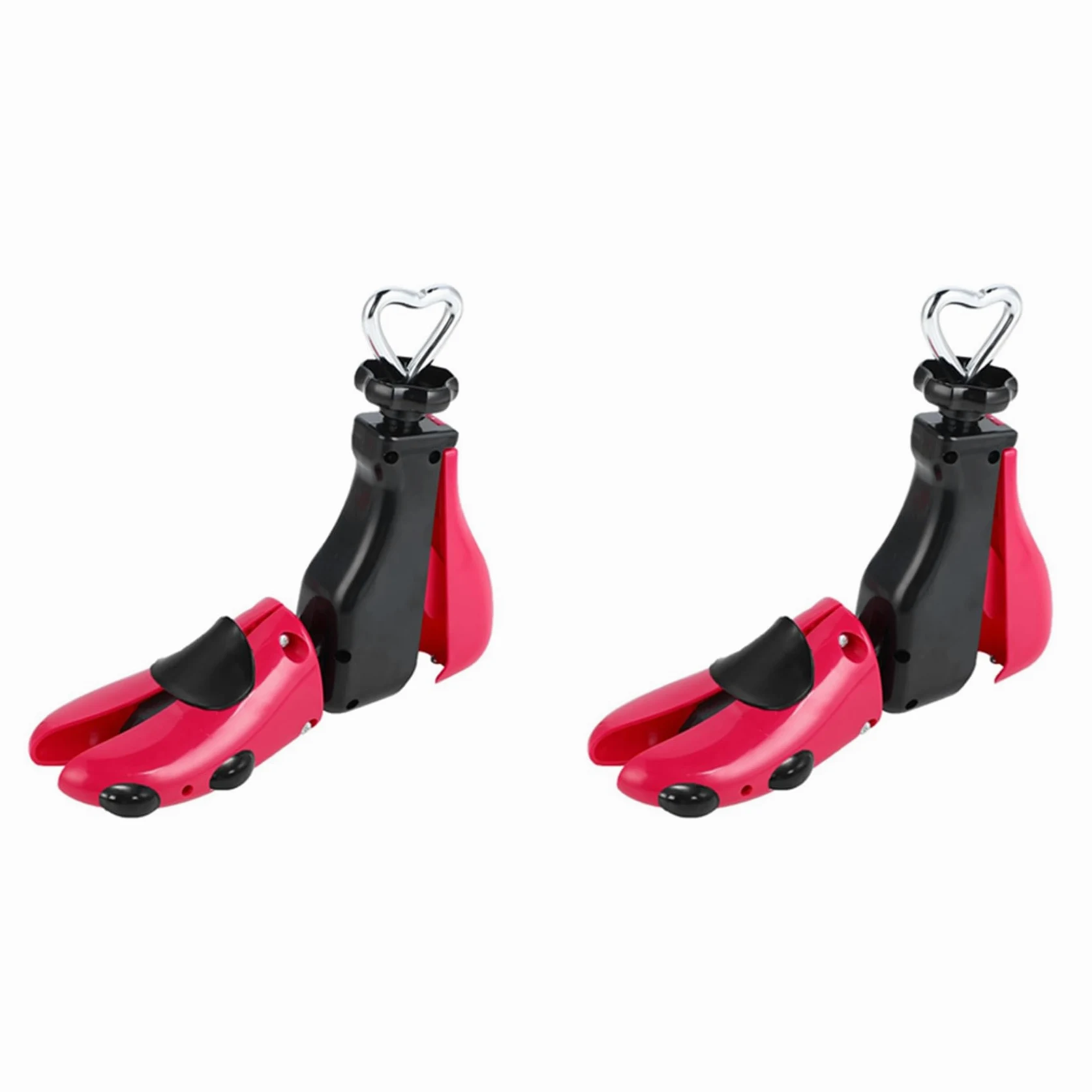 2X Ensanchador de Zapatos para Botas para Hombres, Expansor de Hormas para Mujeres, y Elástico, Botas Unisex Ajustables con Pies Anchos Rosa
