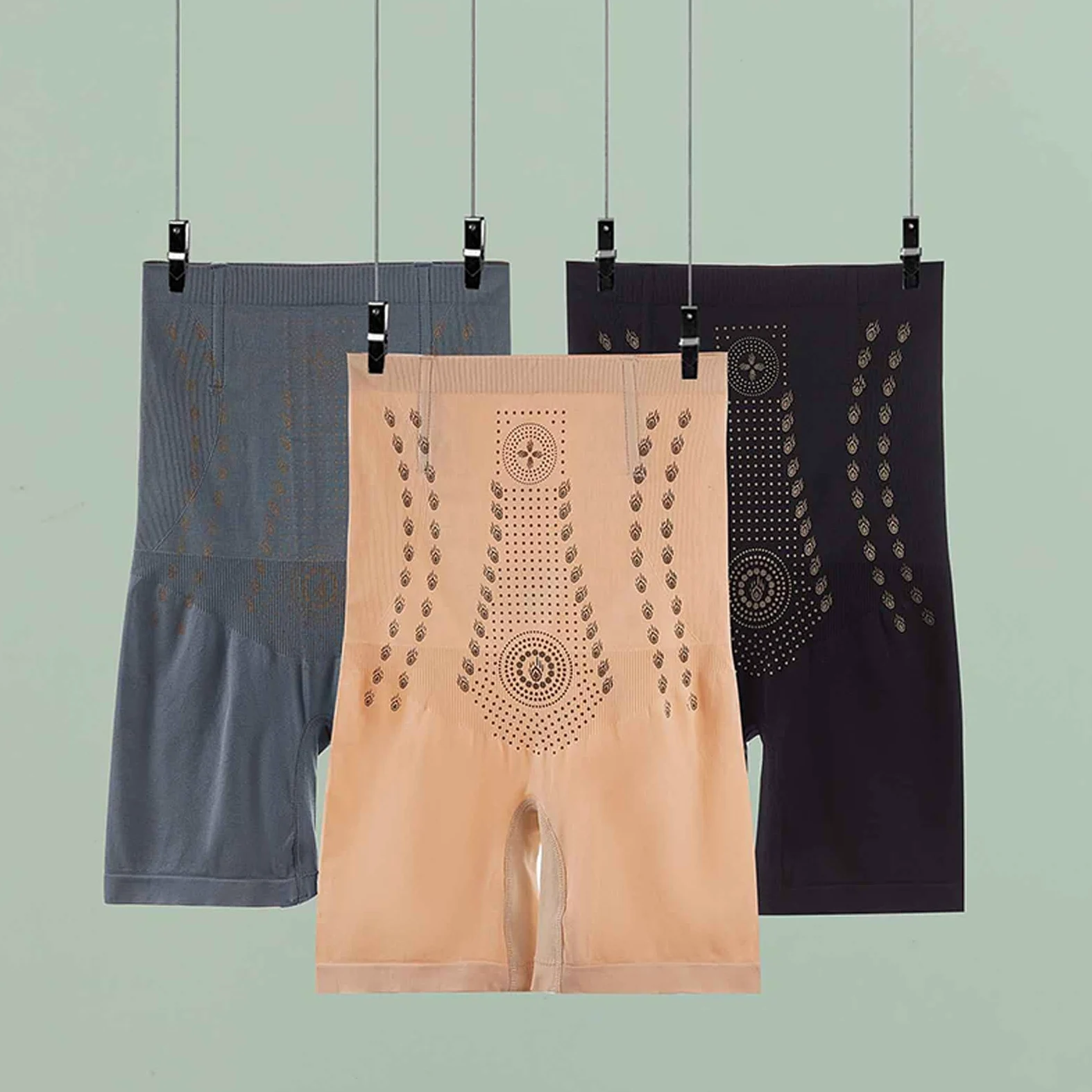 Fajas Moldeadoras de Control de Barriga de restauración de Fibra, Ropa Interior de Entrenamiento de Cintura Alta para Adelgazar Muslos para Mujeres Bragas Moldeadoras de Cuerpo