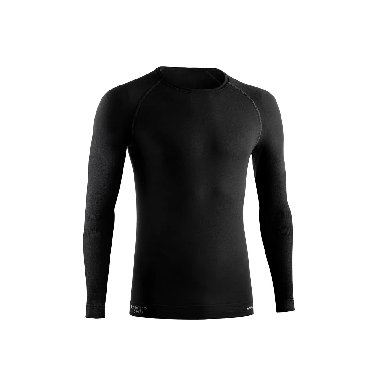 Lurbel Merino Lite Long Sleeves, Camiseta de Lana, Camiseta térmica, Camiseta Interior, Camiseta de managa Larga, Camiseta Ligera. Hombre (L - Negro)