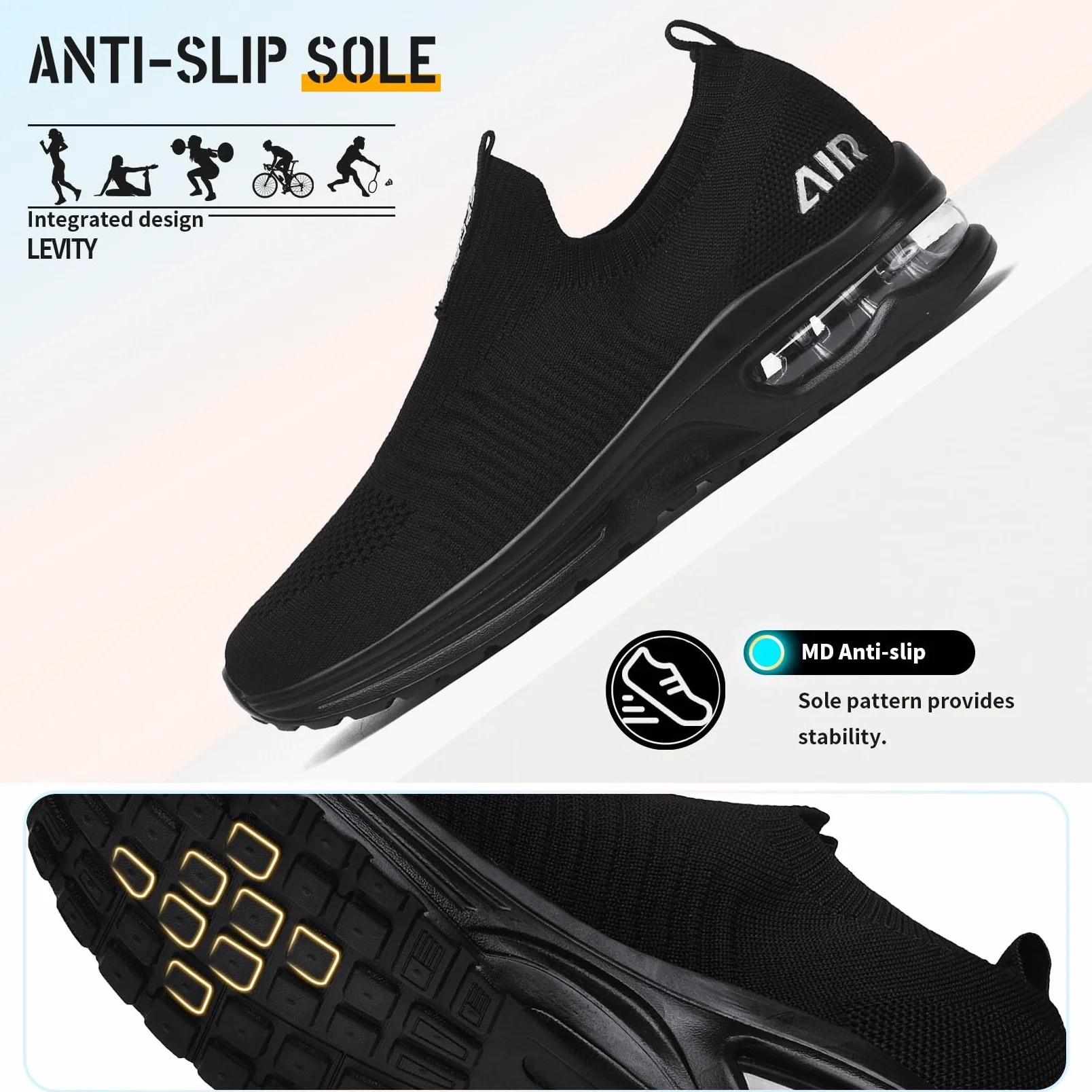 Littleplum Zapatillas deportivas para mujer, ligeras, cómodas, transpirables, de malla