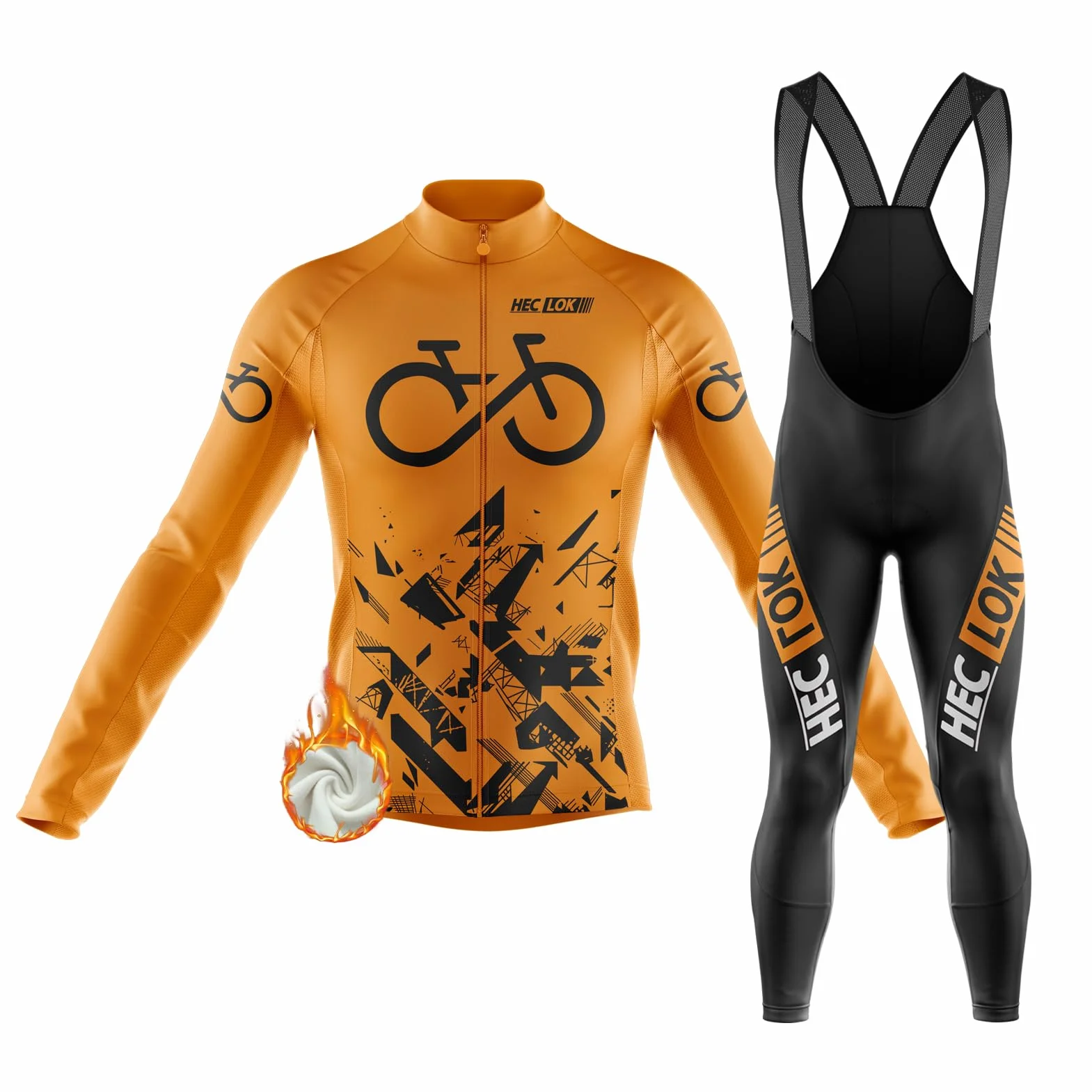 Ropa Ciclismo Otoño Invierno Primavera Hombre Maillot MTB Manga Larga Culotte Pantalones Acolchado 9D Gel Pad