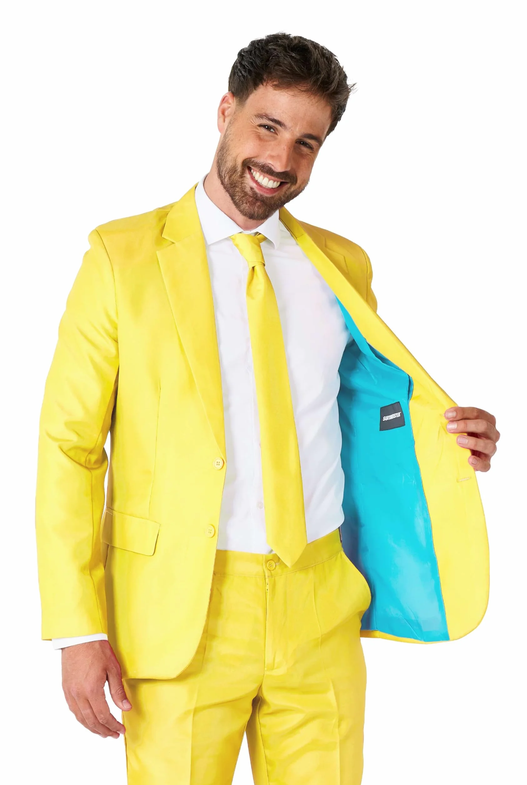 Suitmeister Hombre Juego de Pantalones de Traje de Negocios