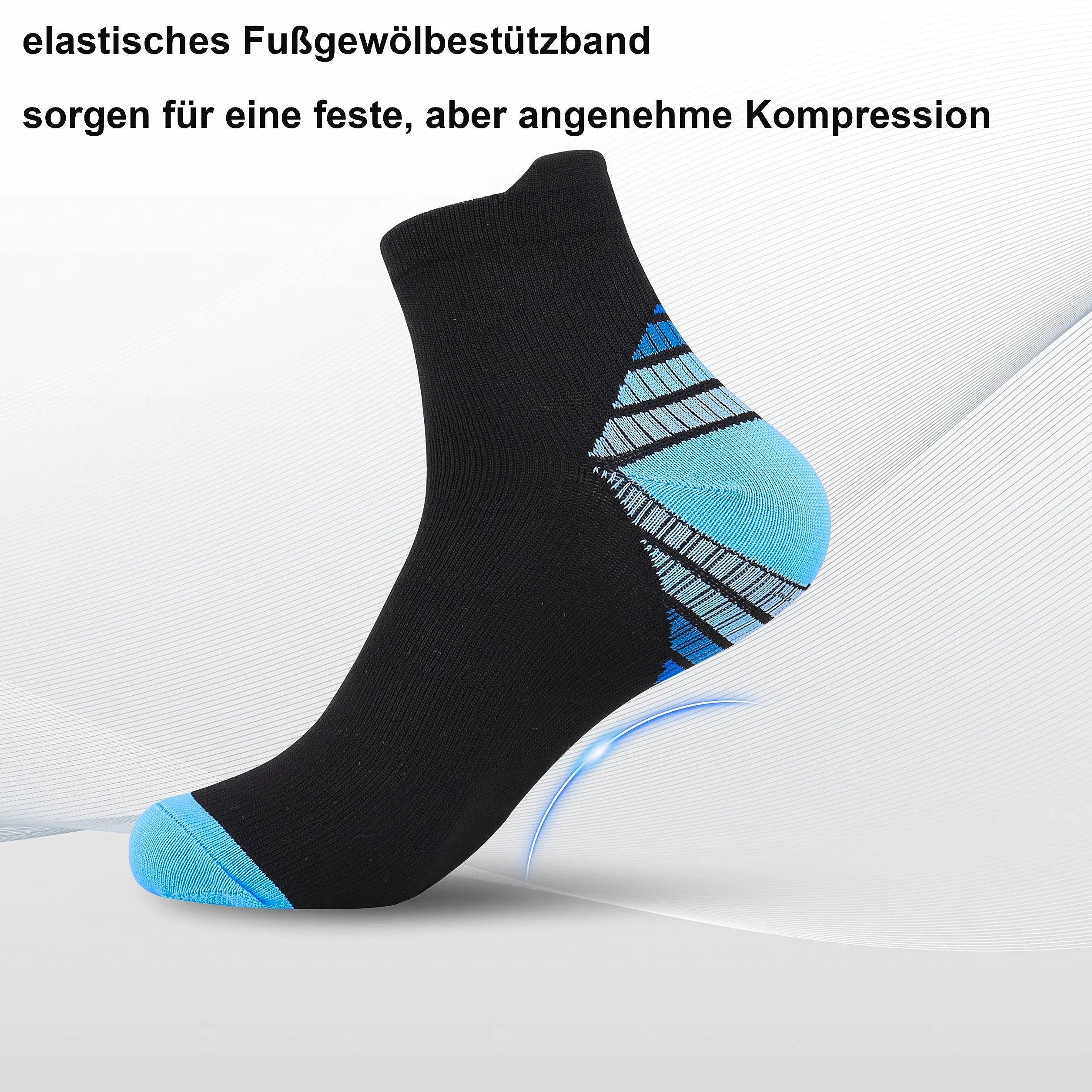 Jeasona calcetines de compresión para mujeres/hombres 10 pares deportes senderismo jogging correr