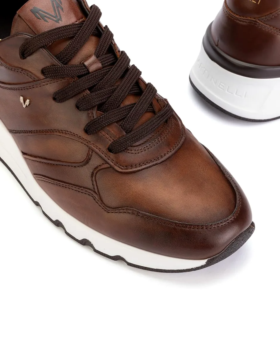 MARTINELLI Newport Deportivos Hombre | en Cuero | Cierre de Cordones | Talla EU 39-46