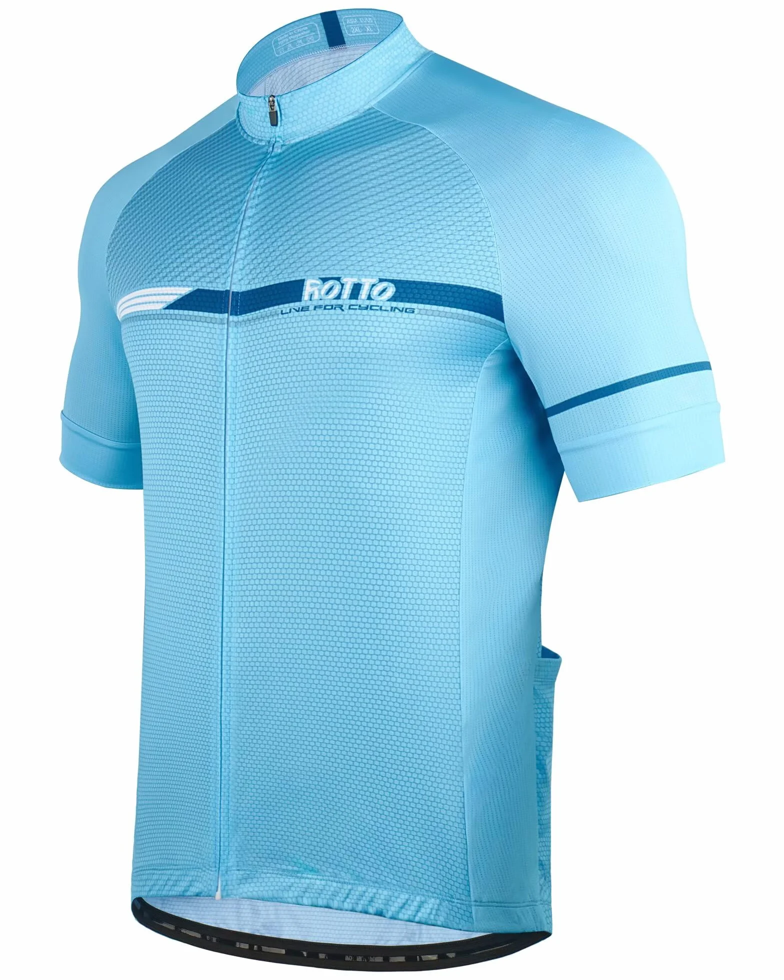 ROTTO Maillot Ciclismo Hombre Manga Corta MTB Serie de línea Simple