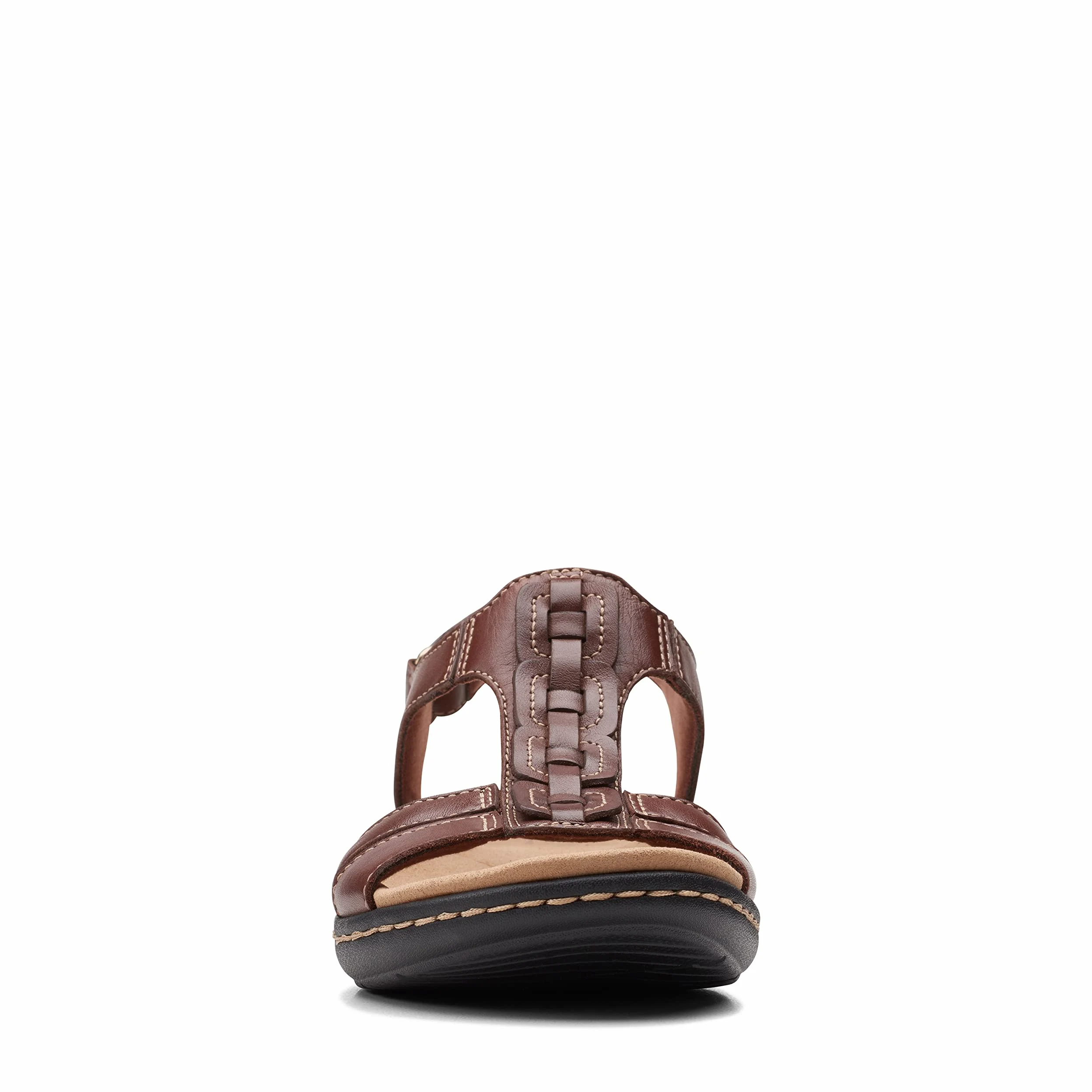 Clarks Sandalias planas Laurieann Kay para mujer, marrón claro, 36 EU