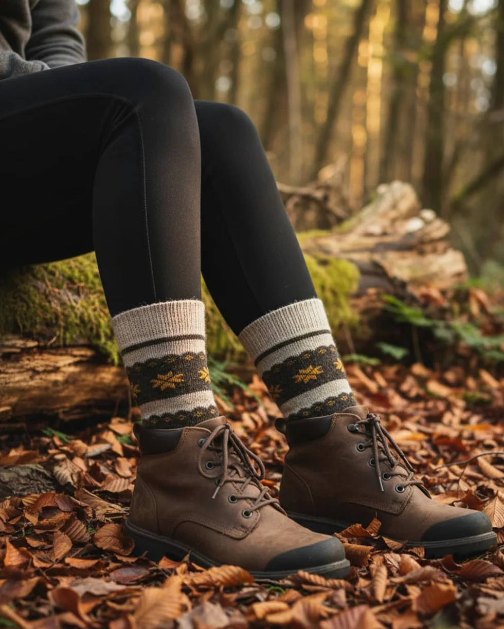 GoWith Calcetines de Alpaca de Lana (Pack de 2) Mujeres