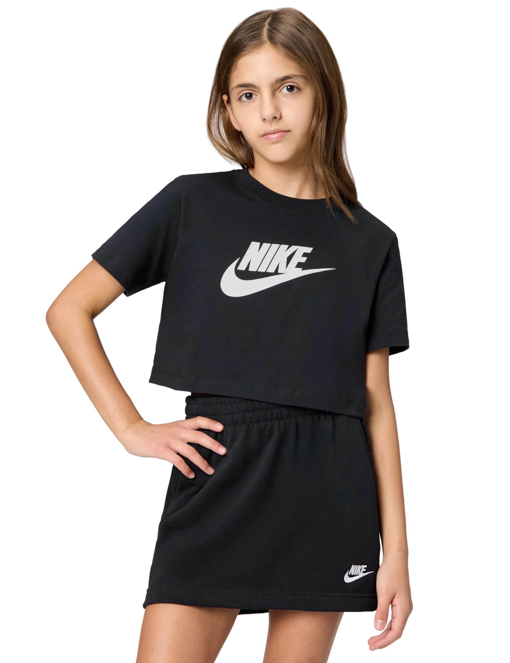 NIKE G NSW tee Crop Futura Hbr Top Niñas