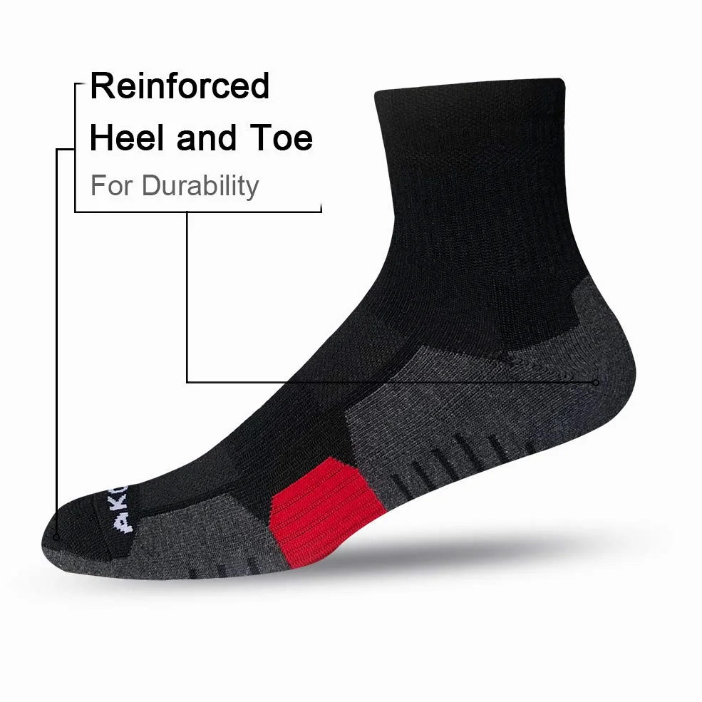 AKOENY Calcetines acolchados para correr para hombre (6 pares)
