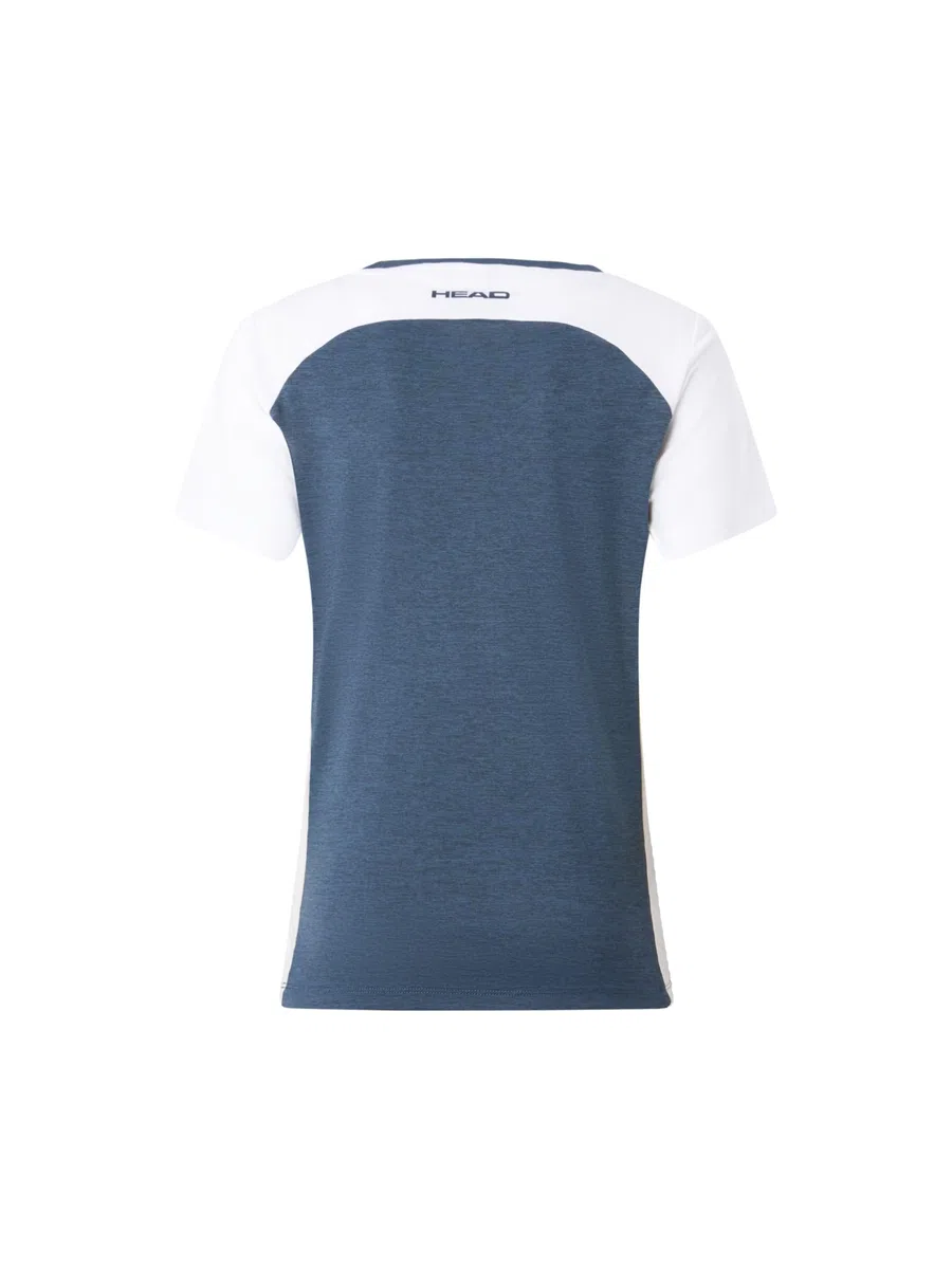 HEAD Play Tech Camiseta de Manga Corta Mujeres Azul Oscuro