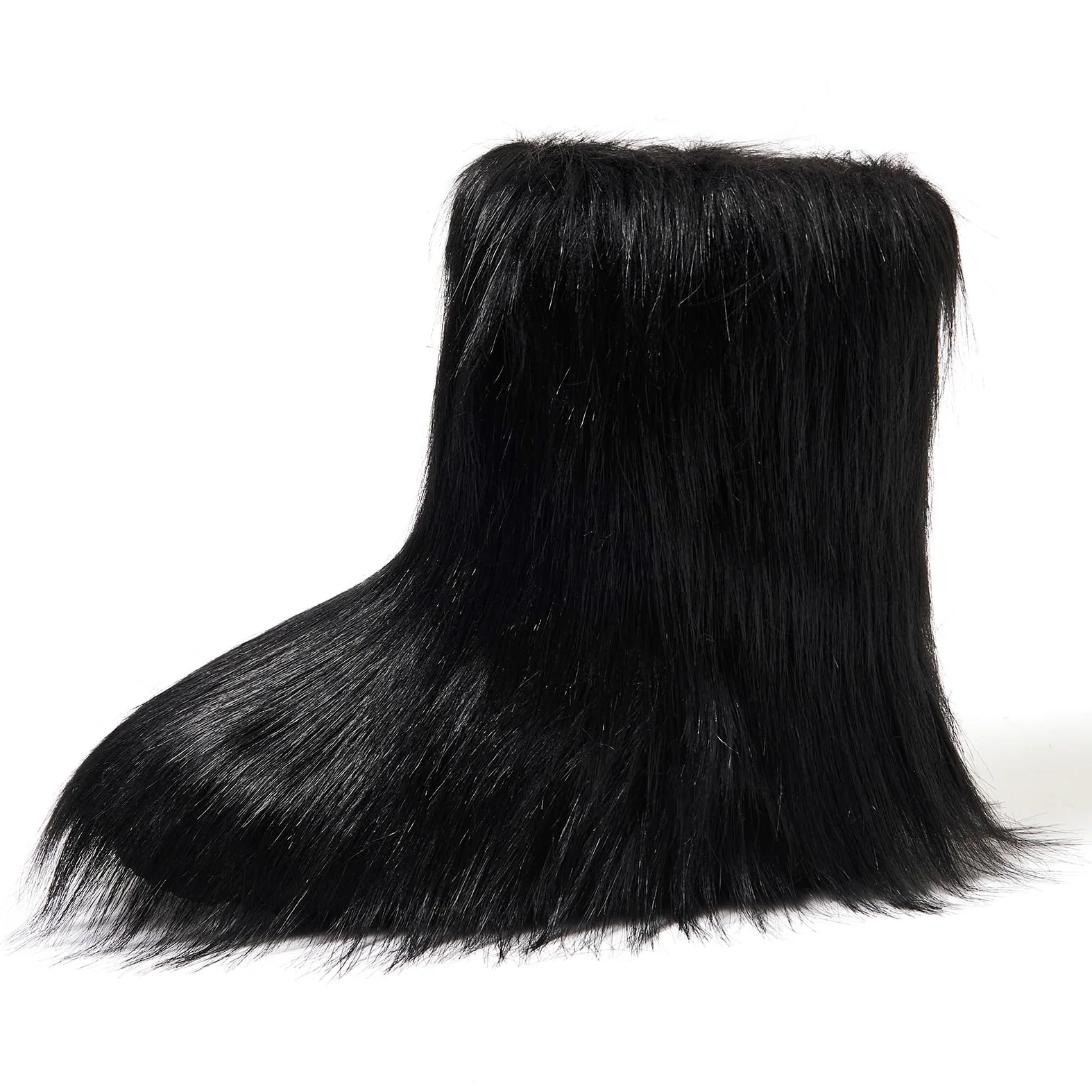 Shenduo Mujer Piel Sintética Botas Media Caña | Moda Forradas de Piel Sintética Cálido, Material Piel Sintética