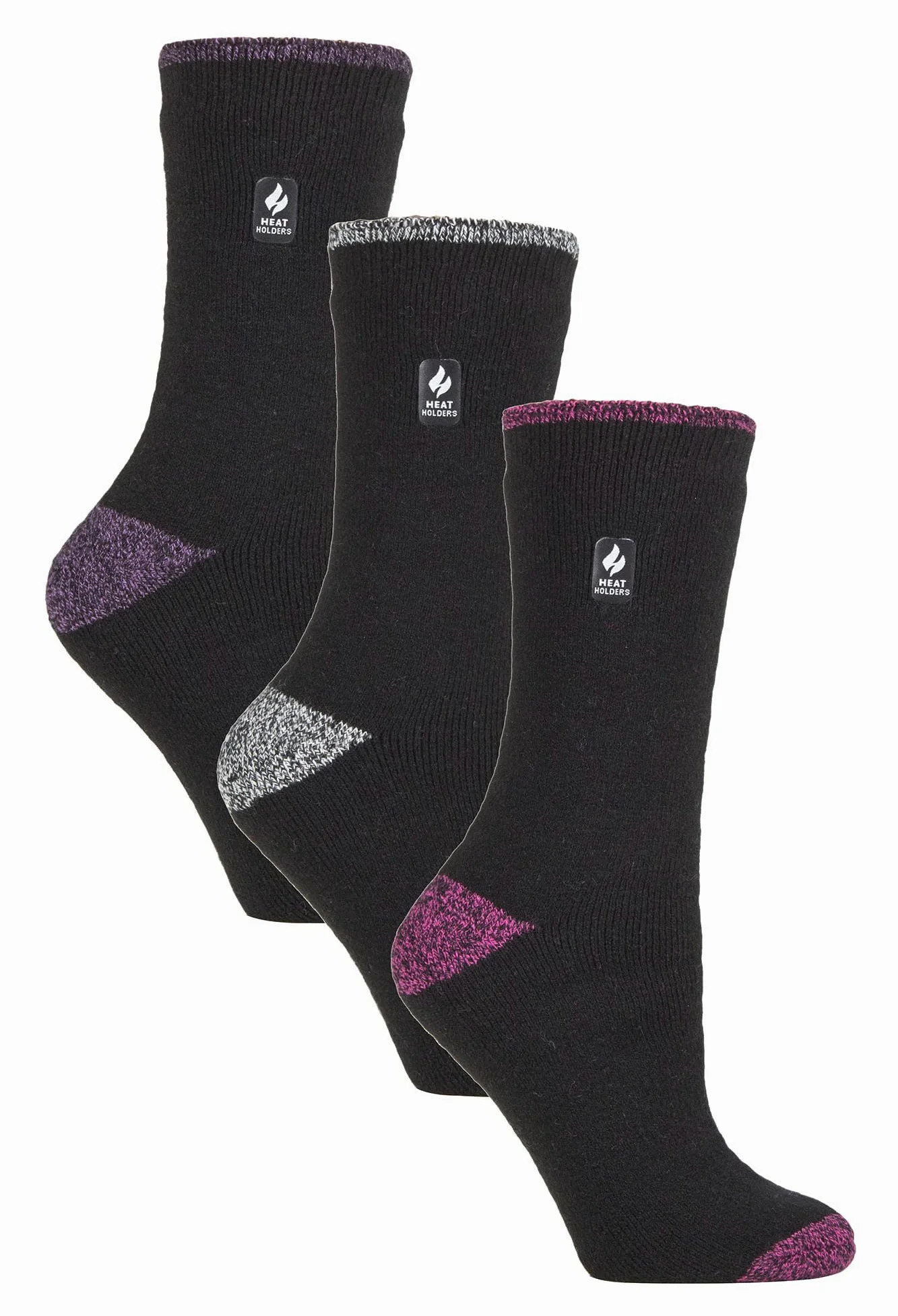Heat Holders - 3 Pares Invierno Cálido Termicos Calcetines para Mujer | Forrado Polar