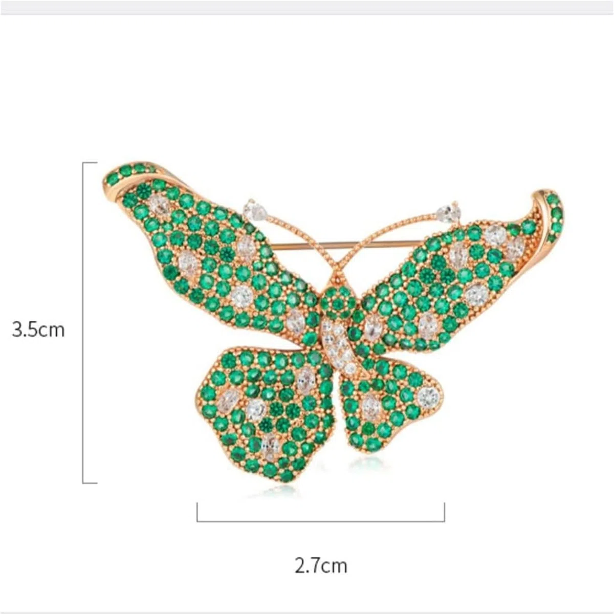 Broche estético vintage para mujer, pin refinado para chaqueta de traje, gran regalo de Año Nuevo y cumpleaños (incluye caja de accesorios)