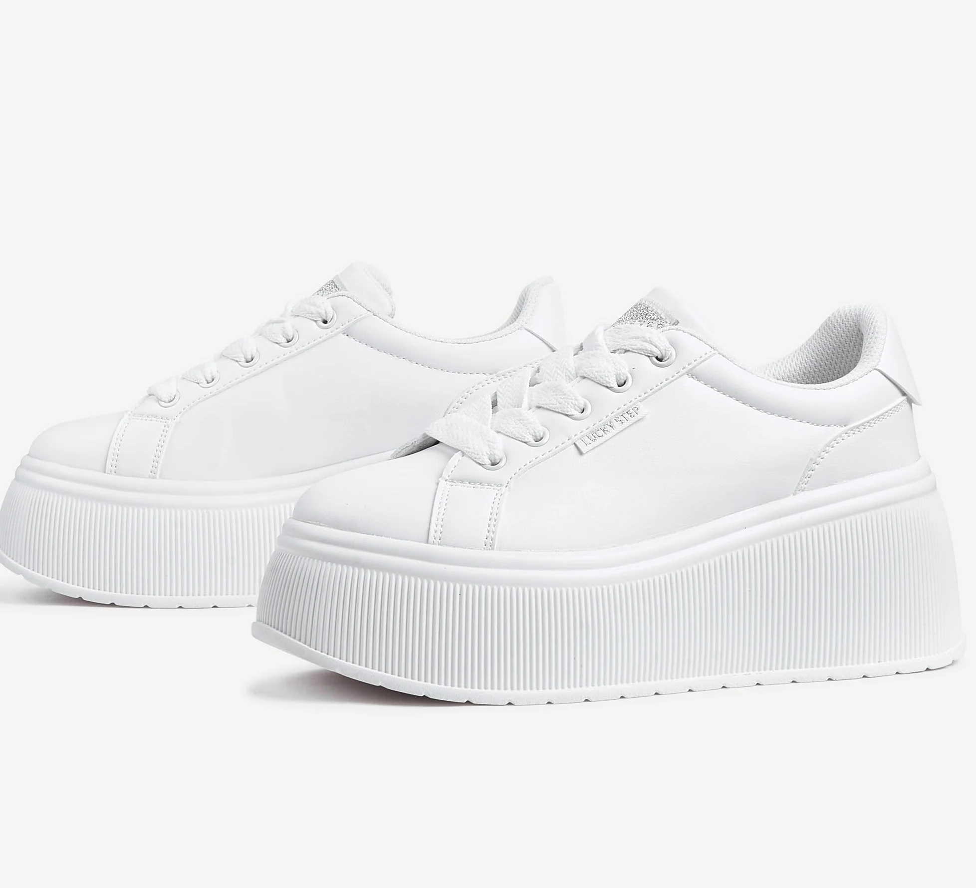 LUCKY STEP Zapatillas de Moda para Mujer con Plataforma | Zapatos Clásicos con Cuña de Lona Casual Bajas Retro para Caminar
