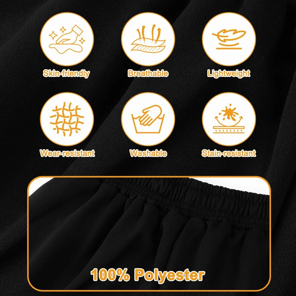 Pantalones para Niño Deportivos Casuales Pierna Recta Cintura Elástica Dos Bolsillos