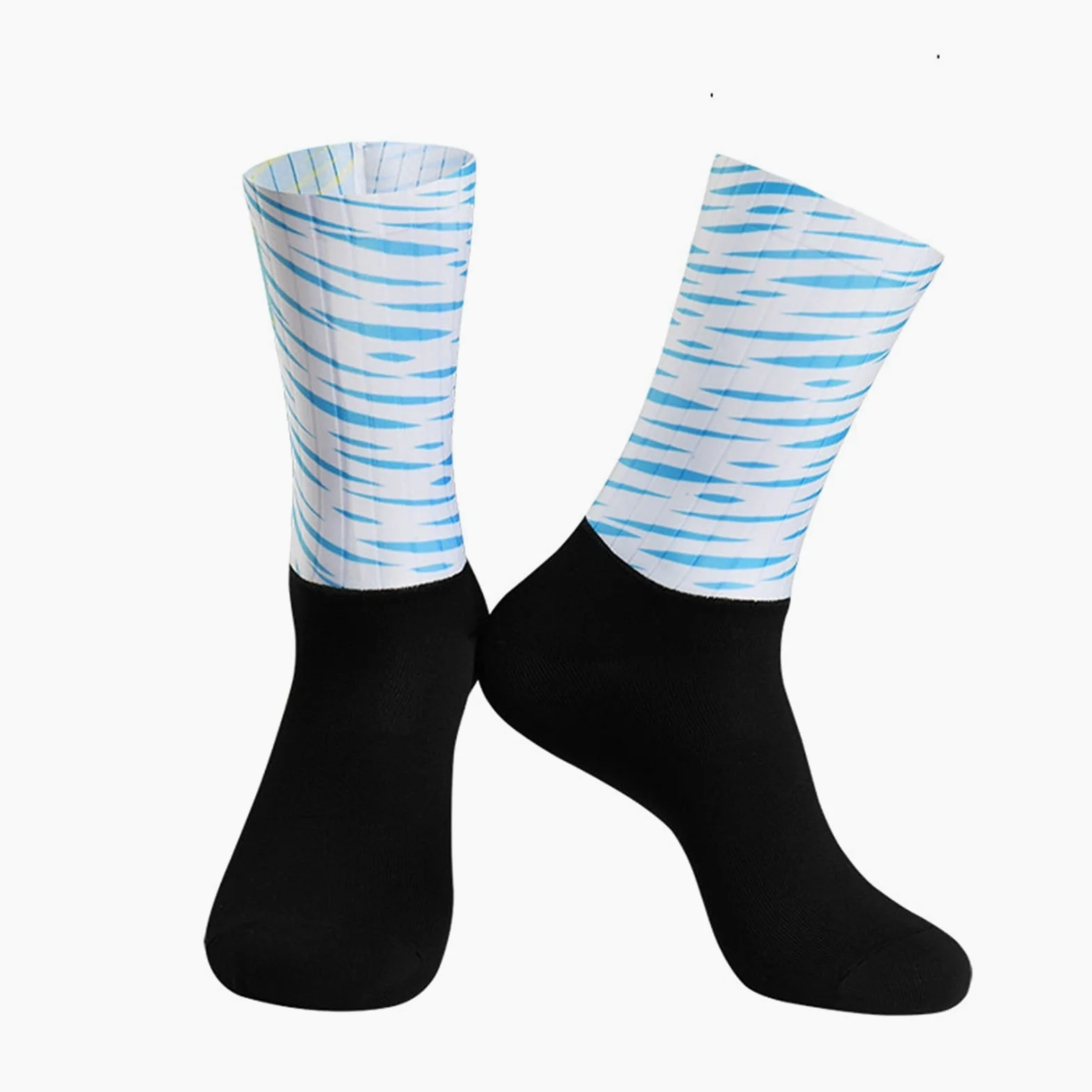Sport Anti resbalón Silicona sin Fisuras Moldeo Integral de Alta tecnología Ciclismo de Alta tecnología Calcetines Transpirables Bicicleta Bicicleta Carreras Calcetines Deportes Calcetines
