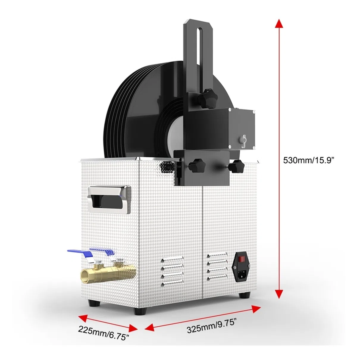 Limpiador de joyas, Máquina De Limpieza Ultrasónica, Disco Vinilo C630 6.5L Y Combinación,para retenedores