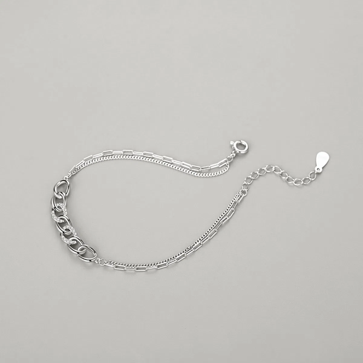 Pulseras de eslabones para mujer con diamantes, pulseras de platino para mujer, PT950 y oro blanco de 9K/14K/18K