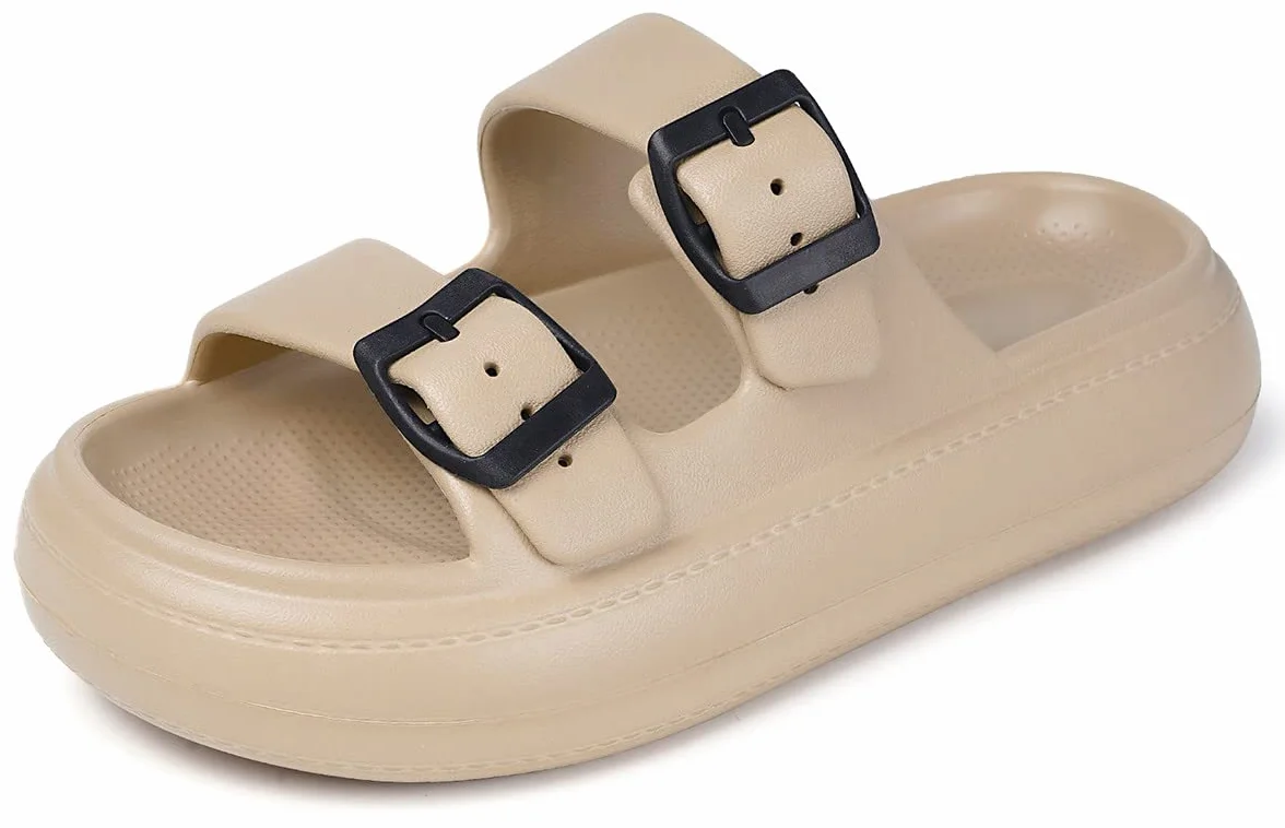 Gaatpot Zapatilla de Baño Niños Niña Chanclas Zapatos de Playa y Piscina Ajustable Doble Hebilla Sandalias Antideslizantes