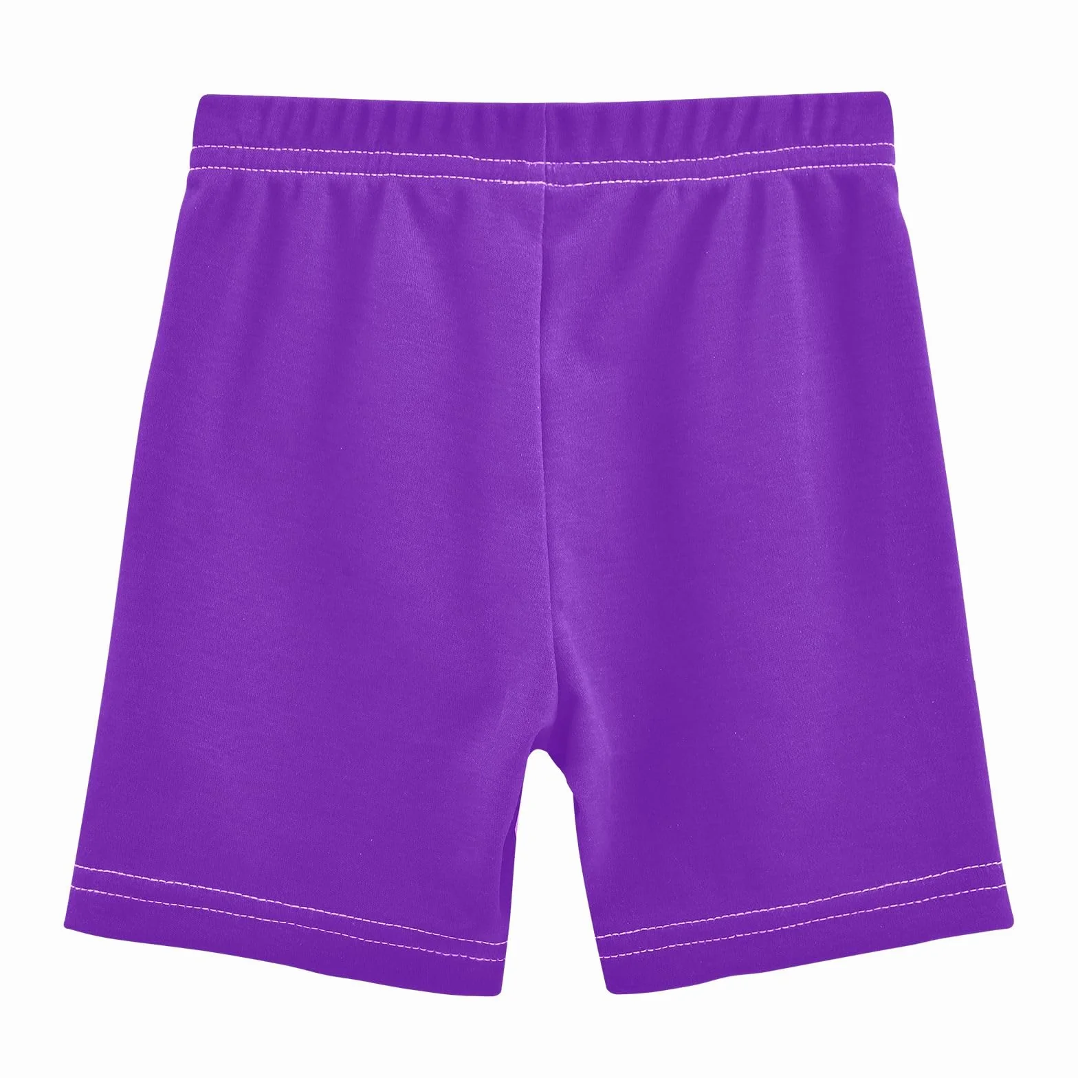 Pantalones cortos de algodón para niñas ciclismo baile morado