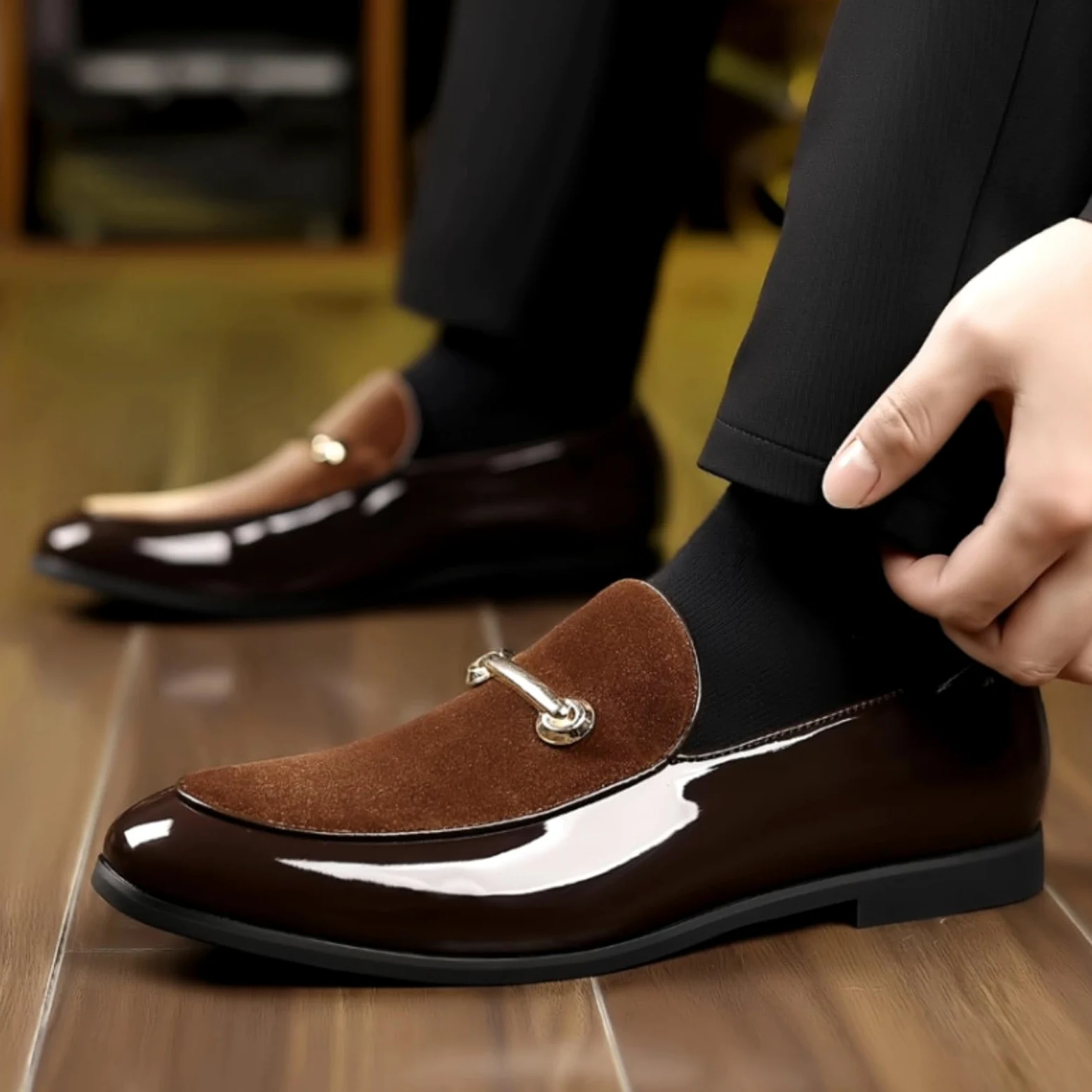 Hixingo Zapatos de Vestir Hombre Piel | Zapatos Elegantes de Traje para máxima comodidad durante todo el día. para oficina, negocios, bodas y eventos