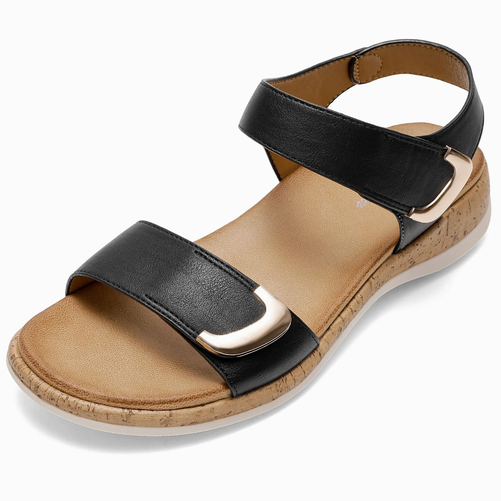 Littleplum Sandalias de verano planas para mujer, cómodas y informales