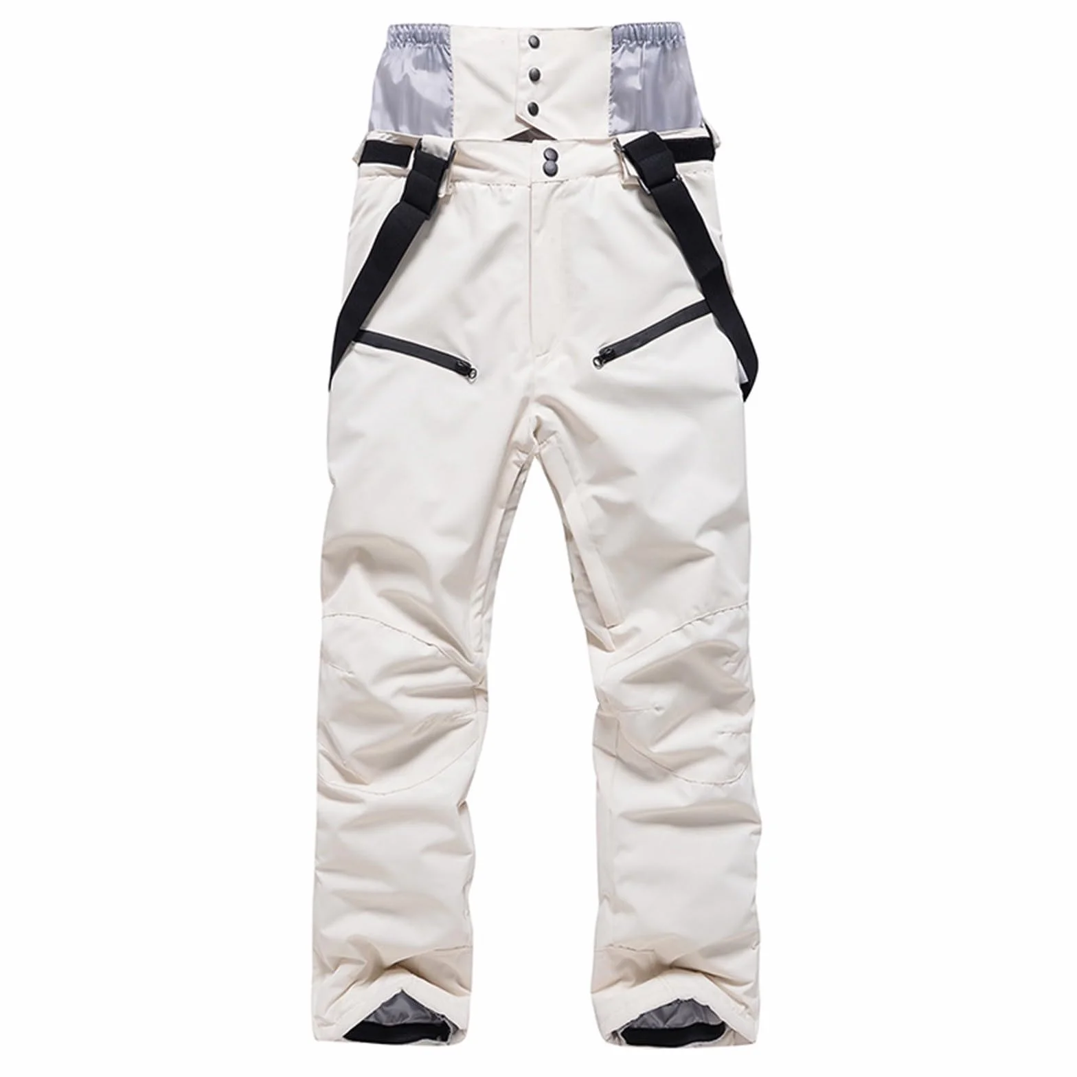 Pantalones de esquí para mujer, talla larga, pantalones de nieve, tirantes extraíbles, resistentes al agua, resistentes al viento, pantalones de senderismo, costuras selladas, paranieves, pantalones
