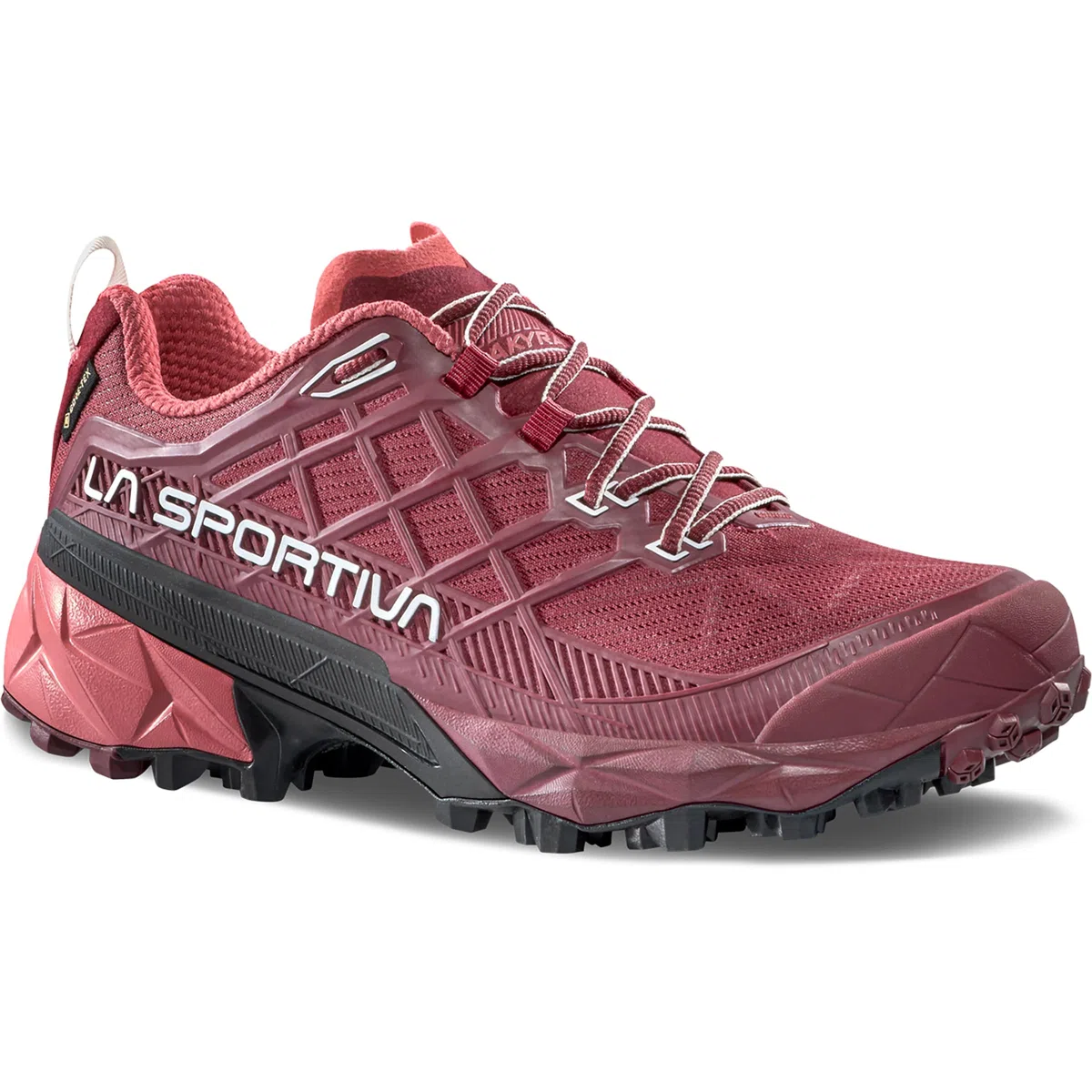 LA SPORTIVA Akyra II GTX - Zapatos de trail running para mujer, impermeables, veganos, con tiras anchas y máxima protección para senderos exigentes.