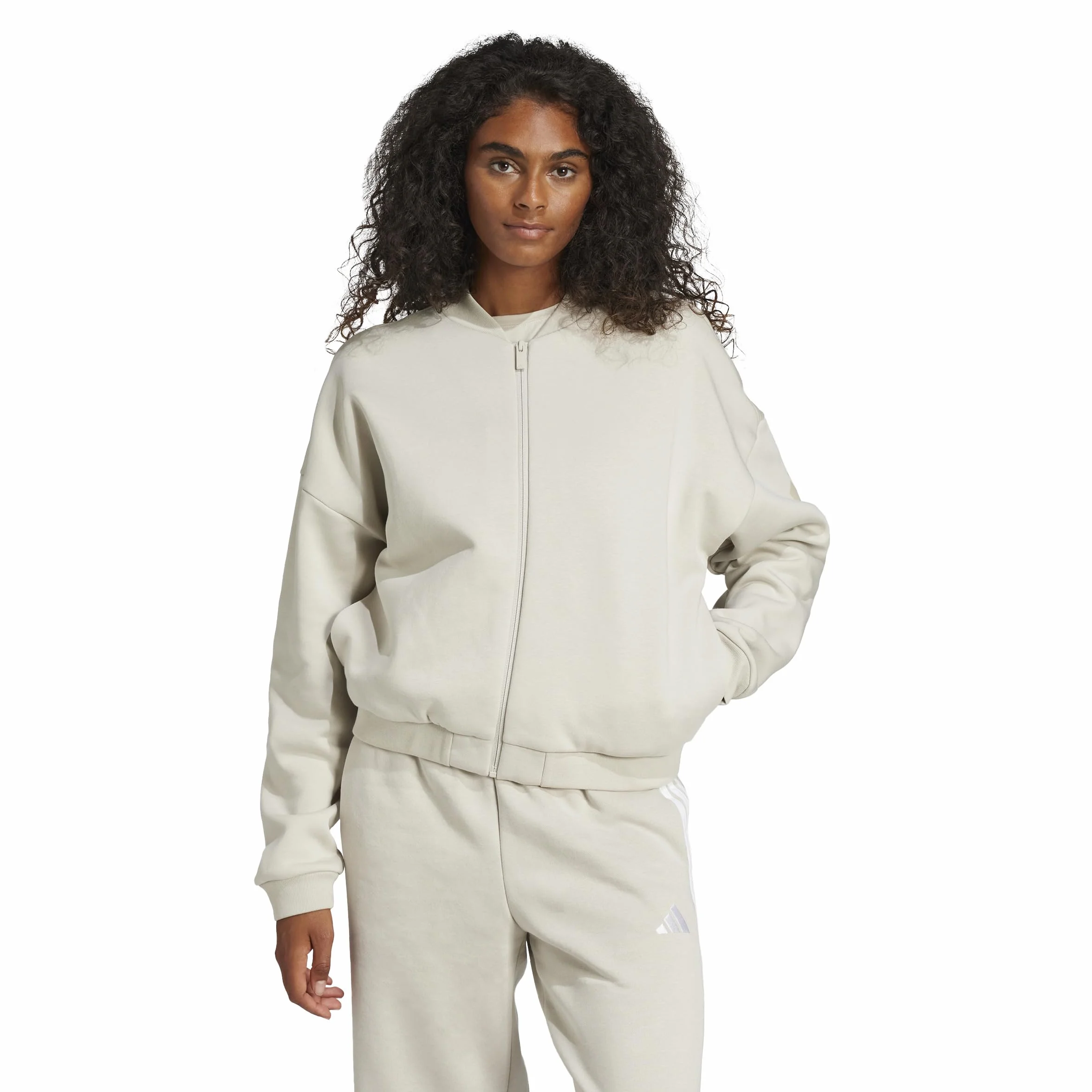adidas Women's Chaqueta bómber Essentials Contemporary Logo