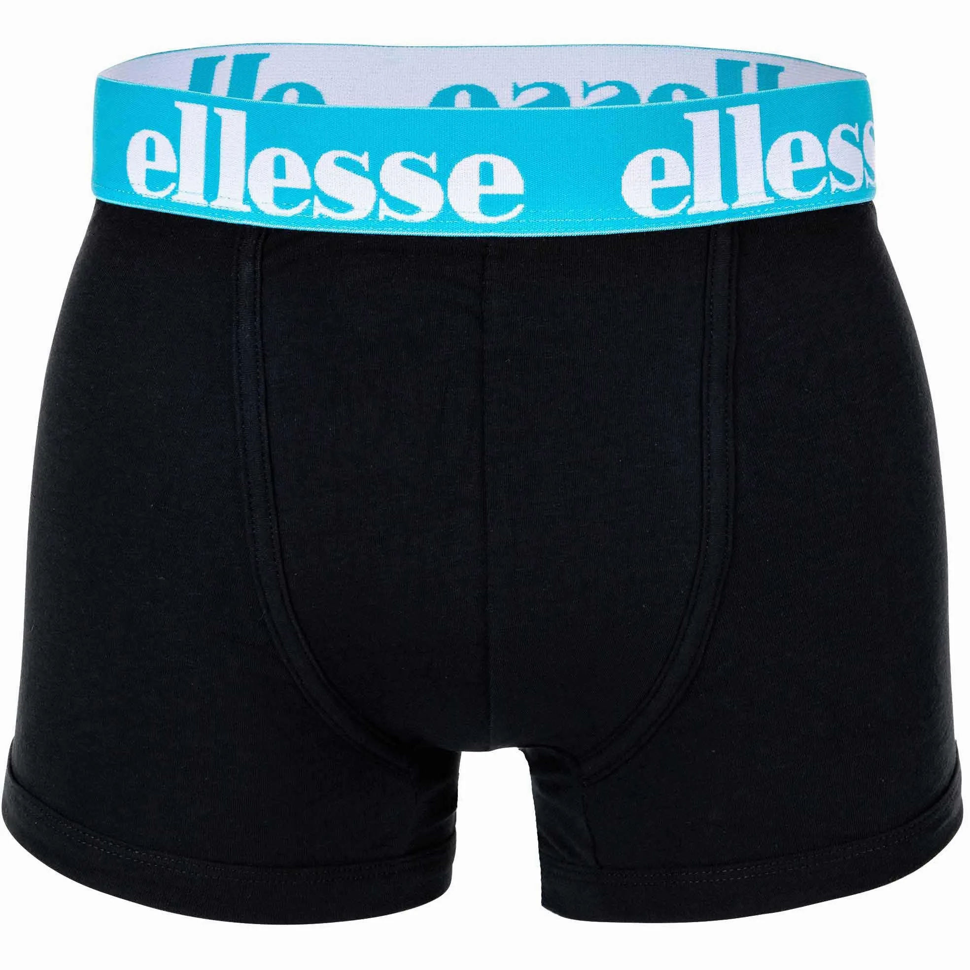 Ellesse Yema Calzoncillos tipo bóxer para hombre, paquete de 7 unidades, con logotipo, sin bragueta, algodón elástico