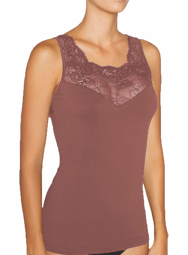 YSABEL MORA Camiseta Térmica Sin Mangas Encaje Elegante y Cómoda, Protección Térmica Avanzada, Libertad de Movimiento, Ideal para Cualquier Ocasión, Tecnología Antihumedad.